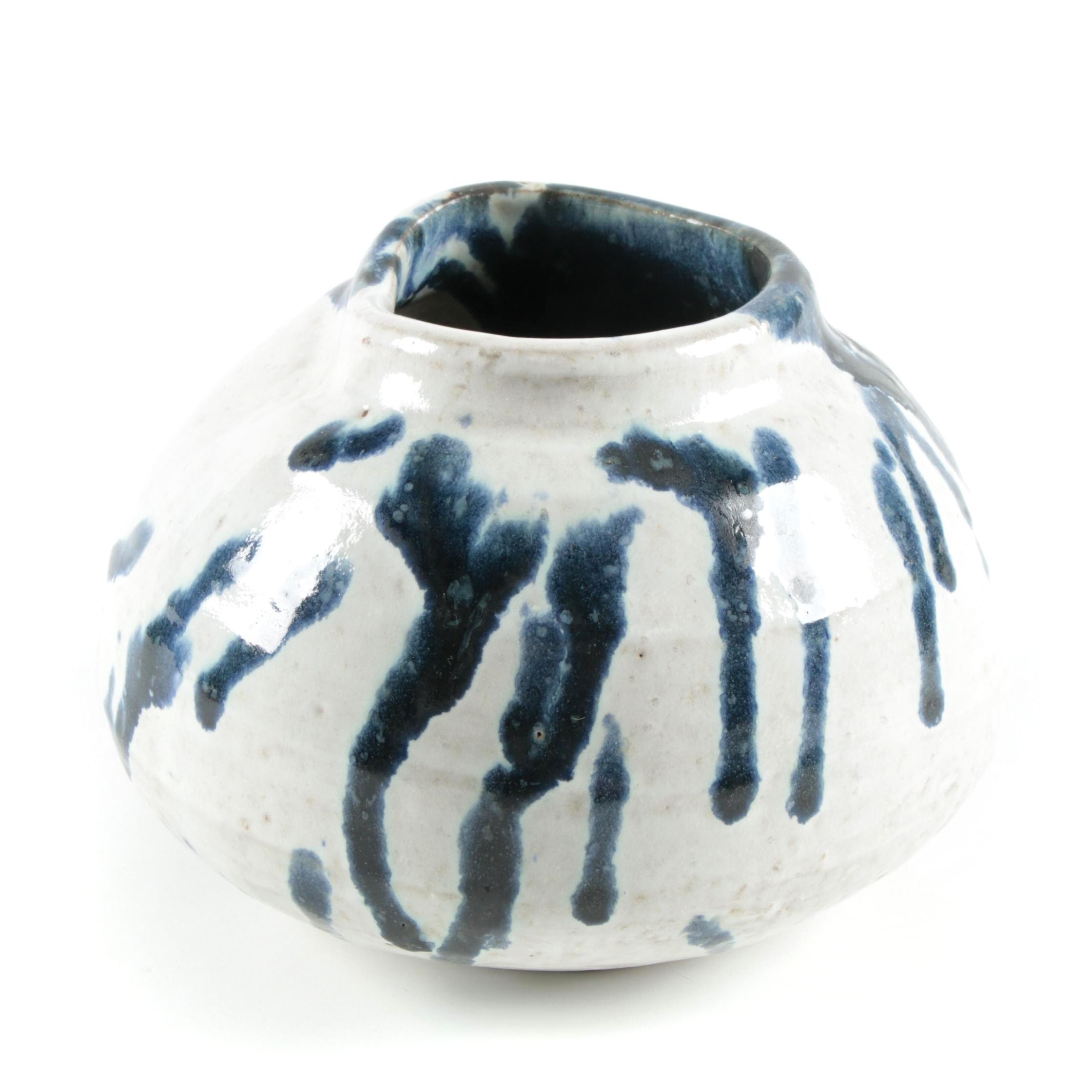 Drip Glaze Art Pottery Vase