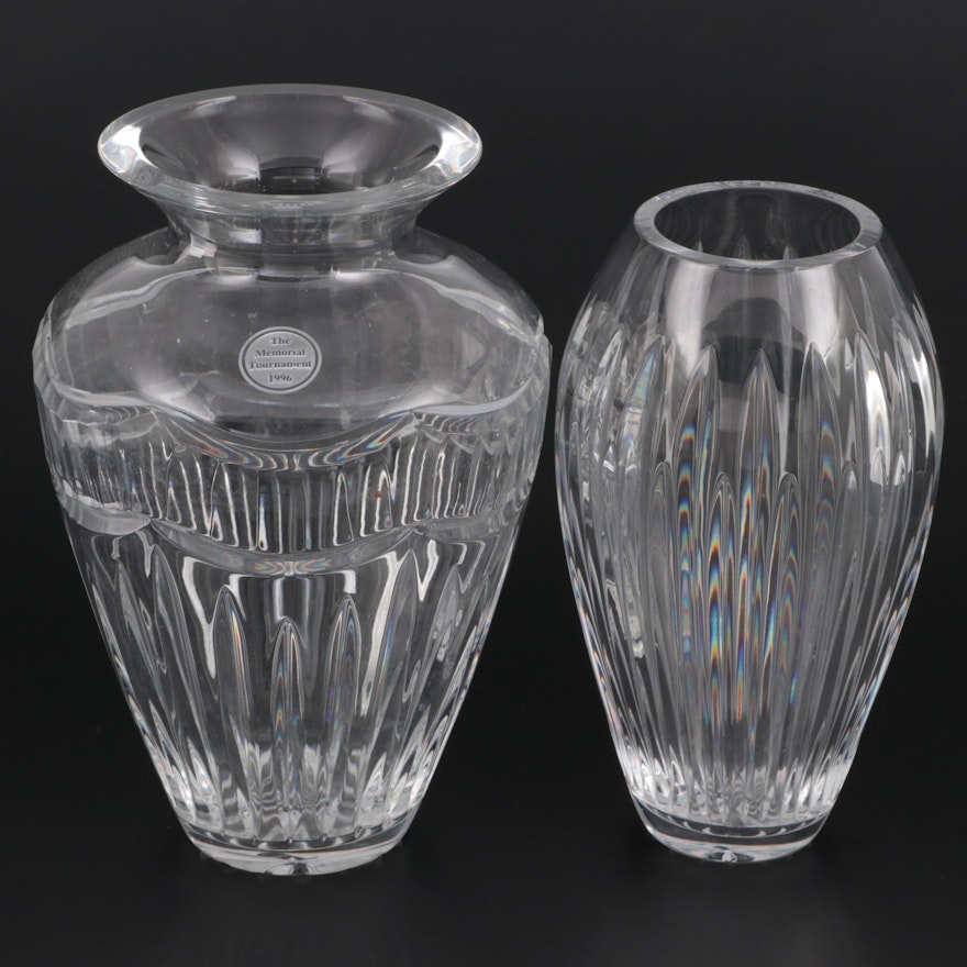 Waterford "Carina" and "Pompeii" Crystal Vases