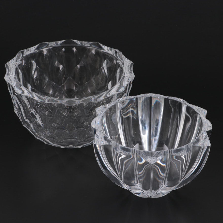 Orrefors and Other Crystal Bowl, Contemporary