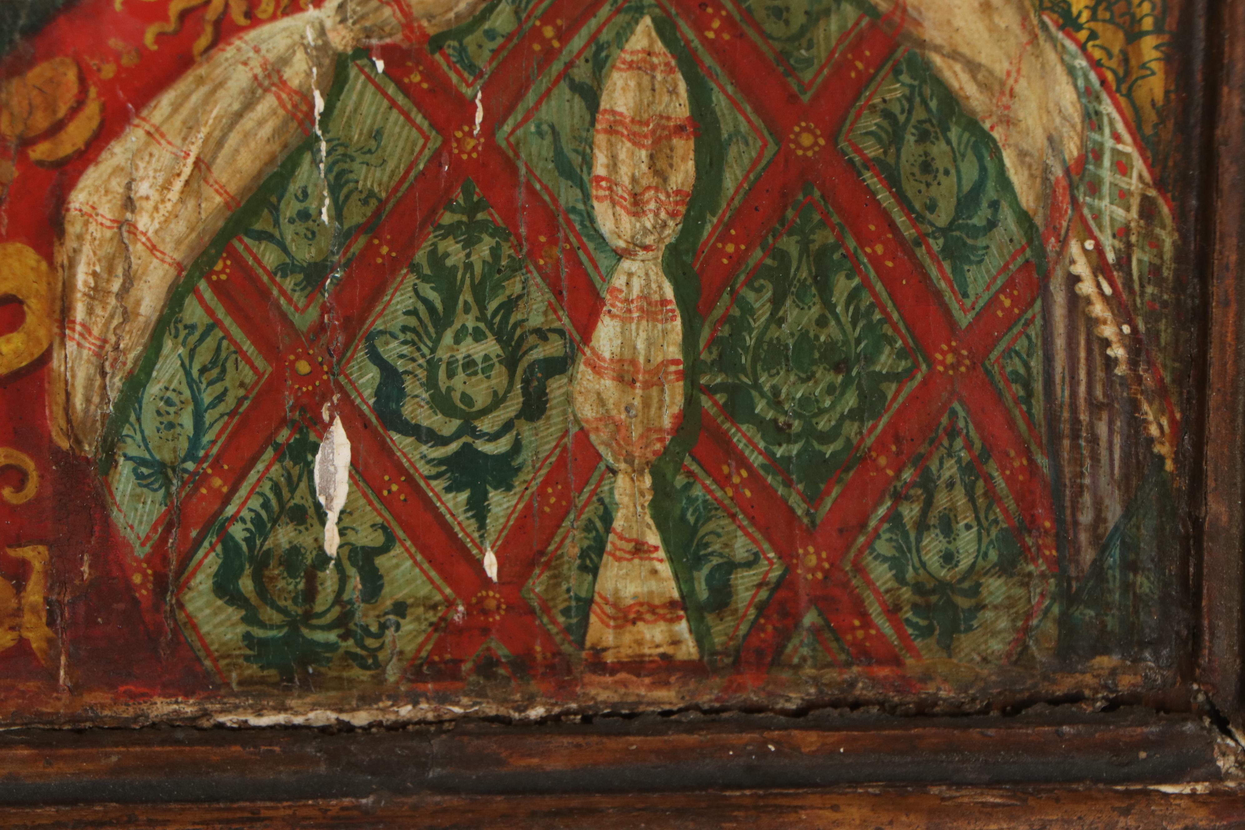 Italian School Profile Portrait Oil Painting