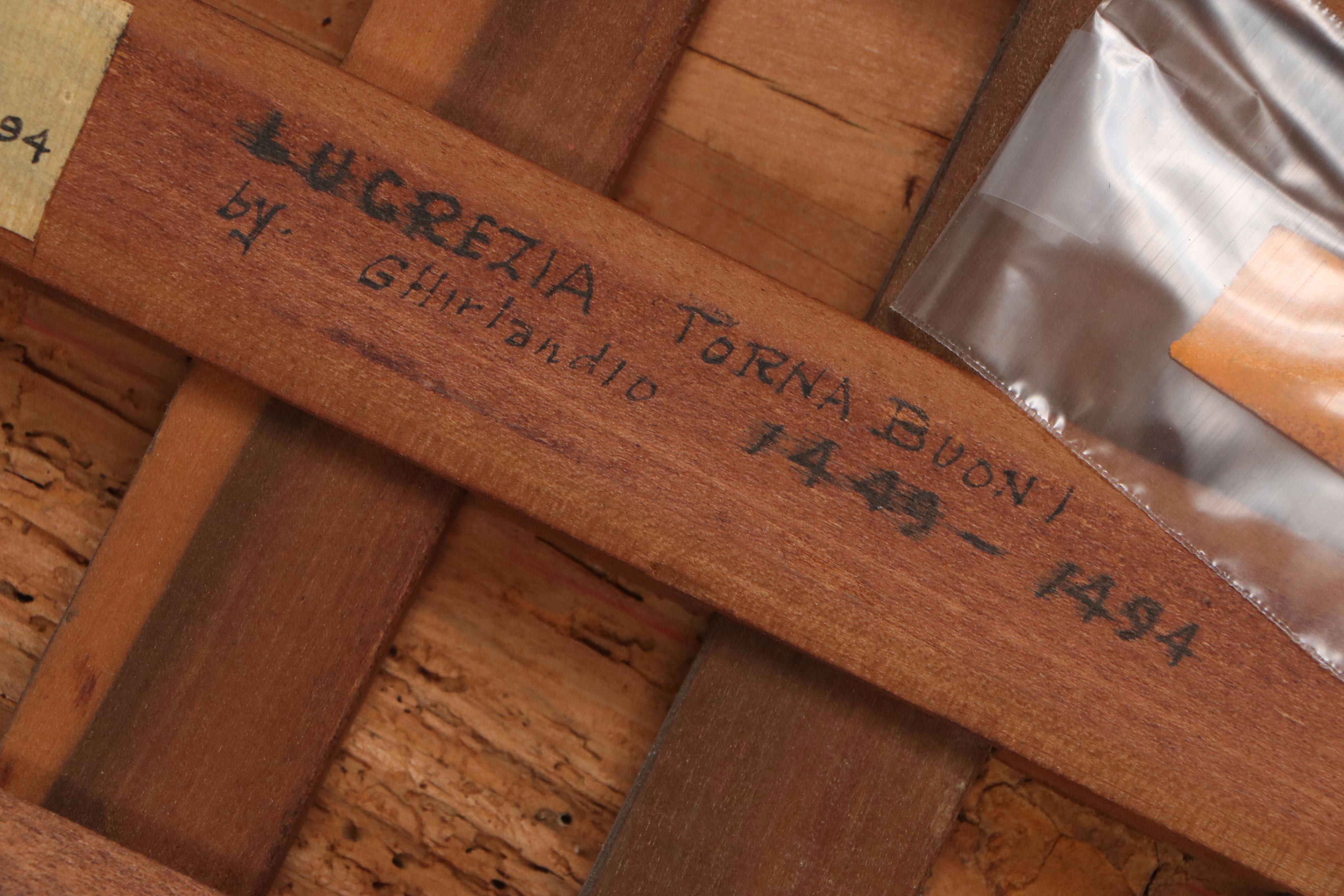 Italian School Profile Portrait Oil Painting