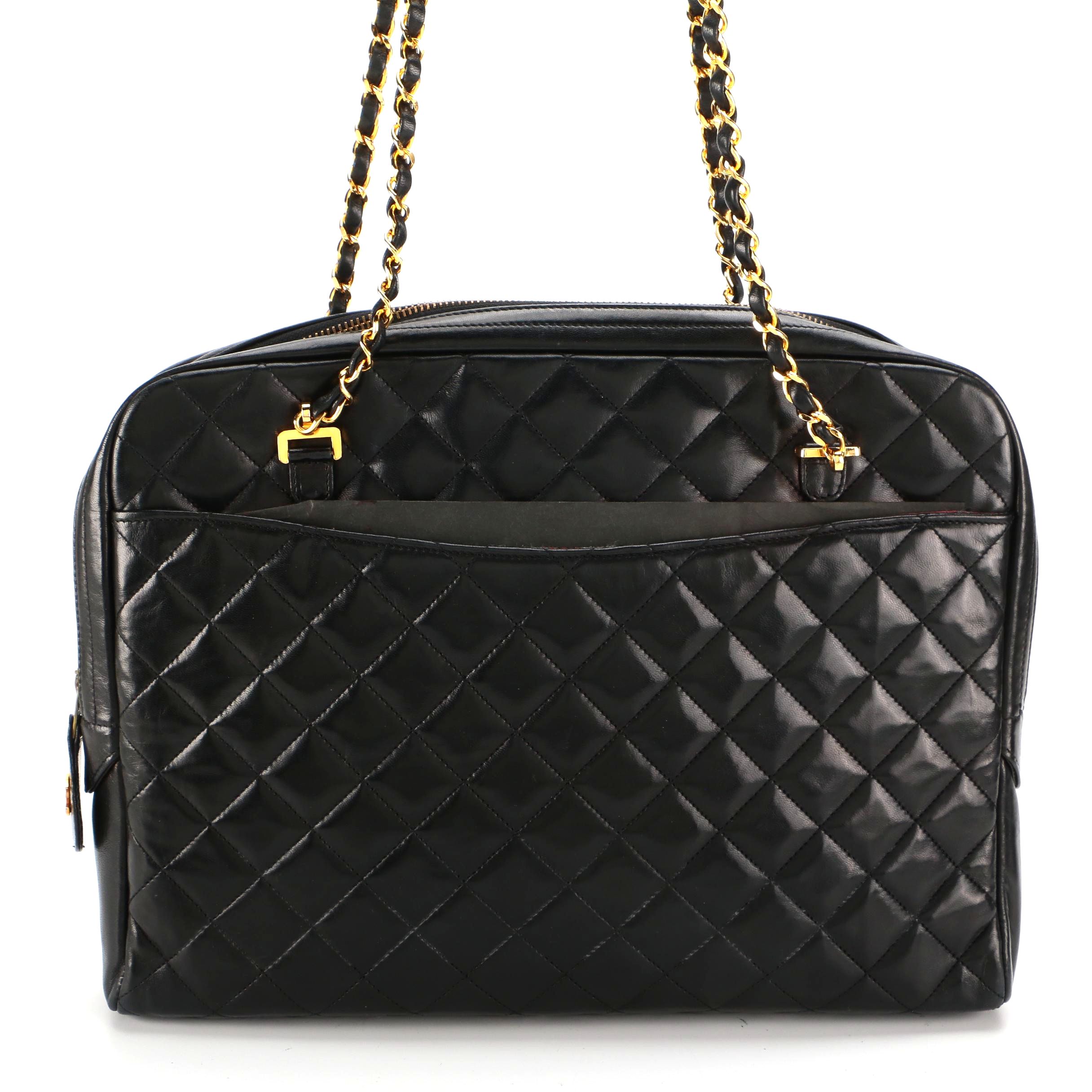 Chanel Black Quilted Leather Shoulder Bag