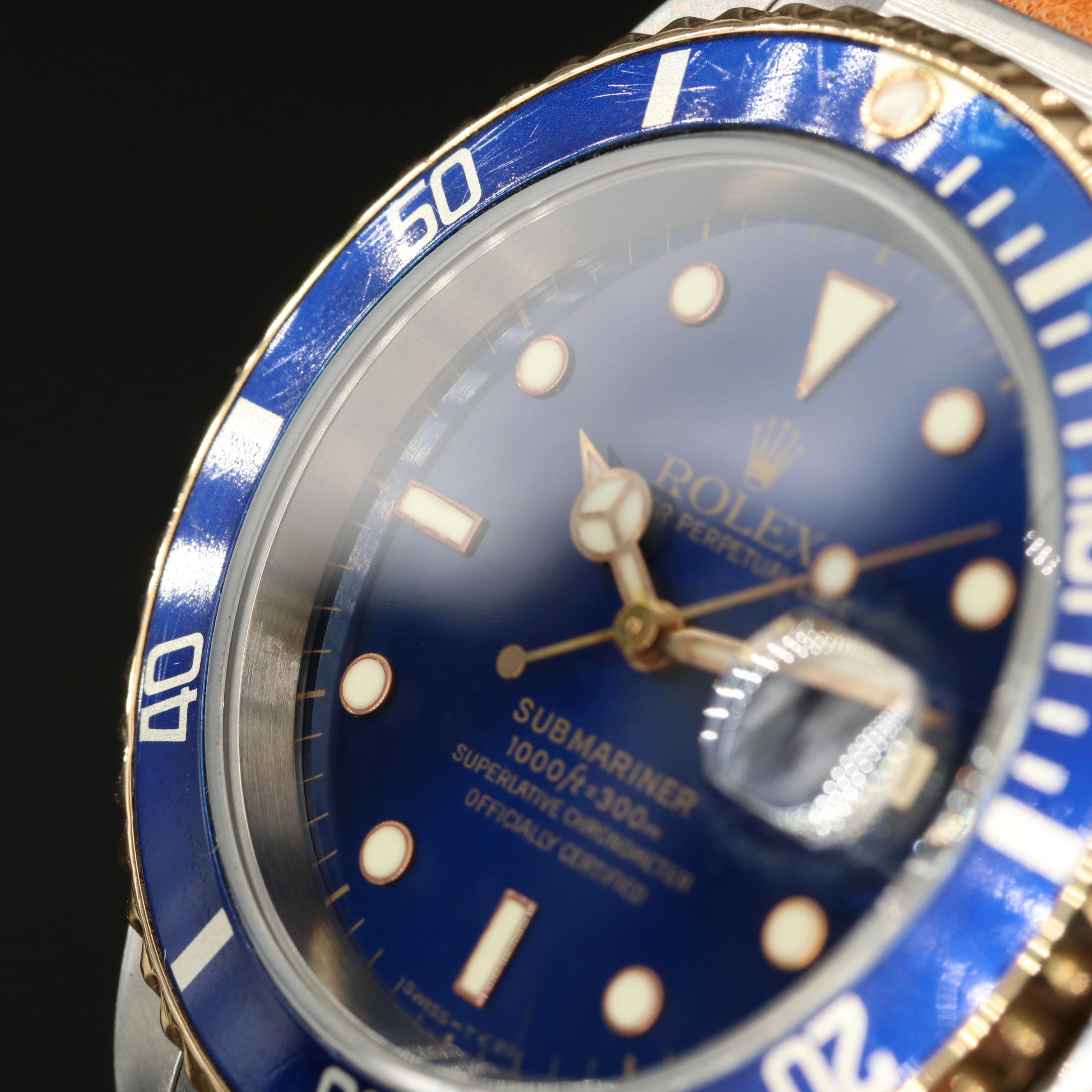 1997 Rolex Submariner Date 18K Gold and Stainless Steel Automatic Watch