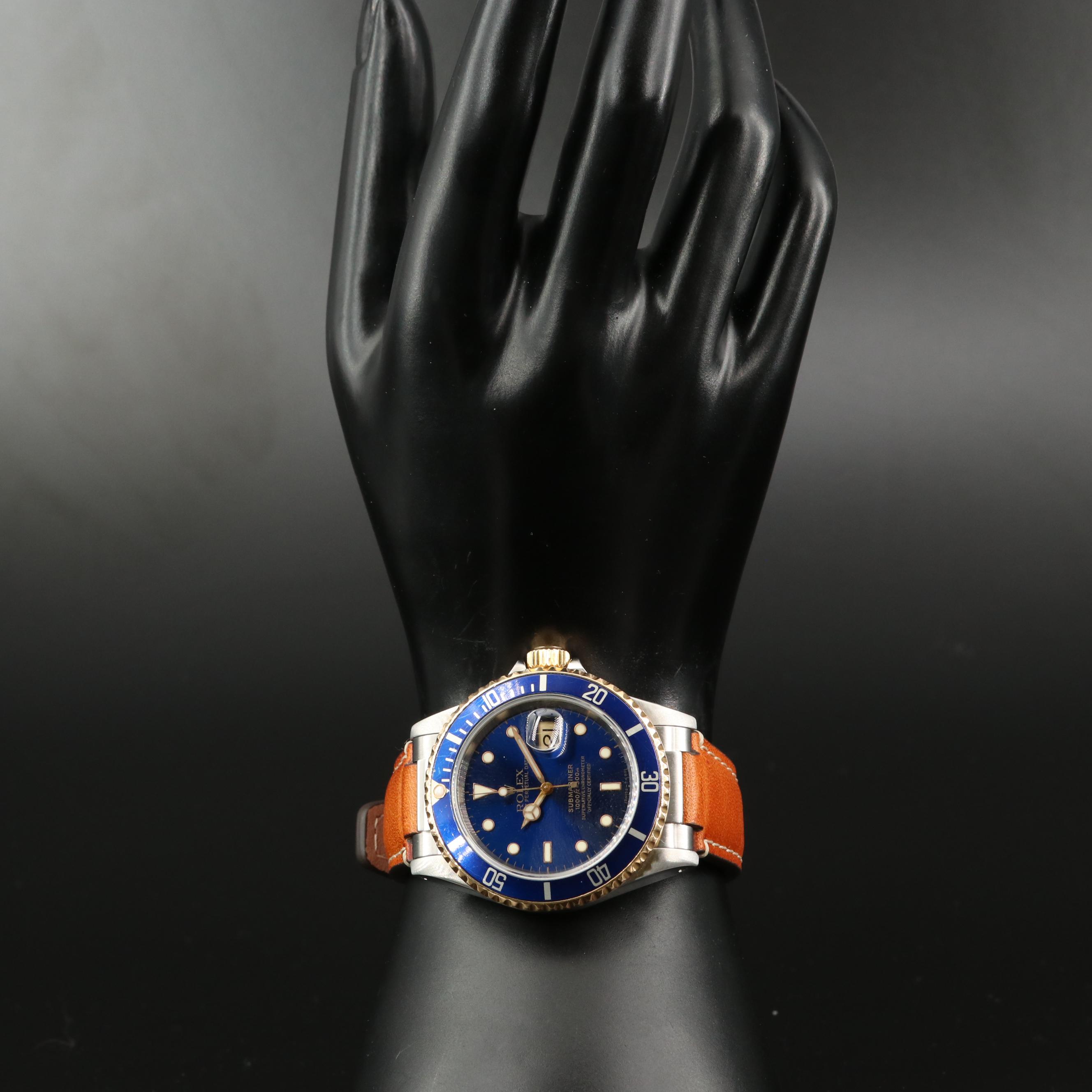 1997 Rolex Submariner Date 18K Gold and Stainless Steel Automatic Watch