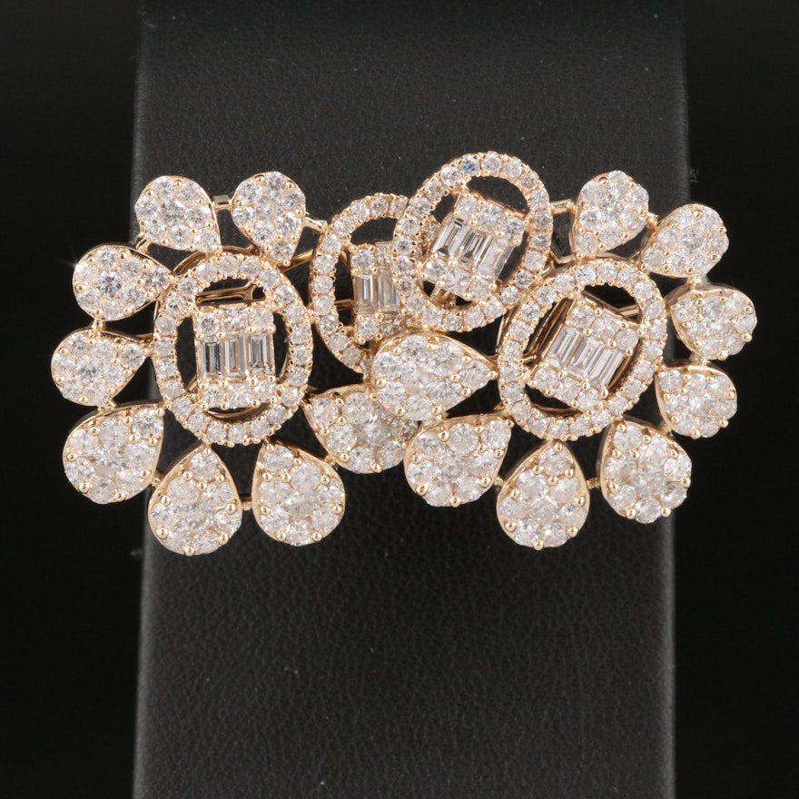 14K 5.98 CTW Diamond Earrings