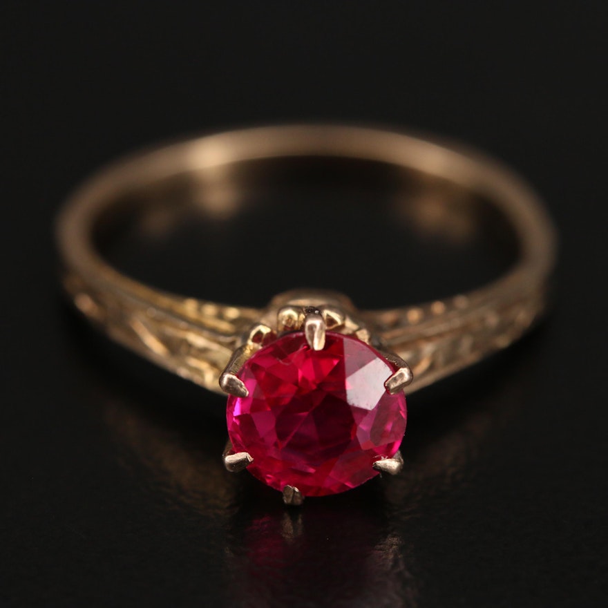 Vintage 10K Ruby Ring