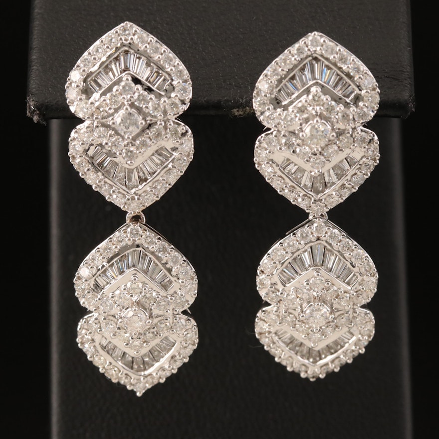 14K 3.46 CTW Diamond Earrings