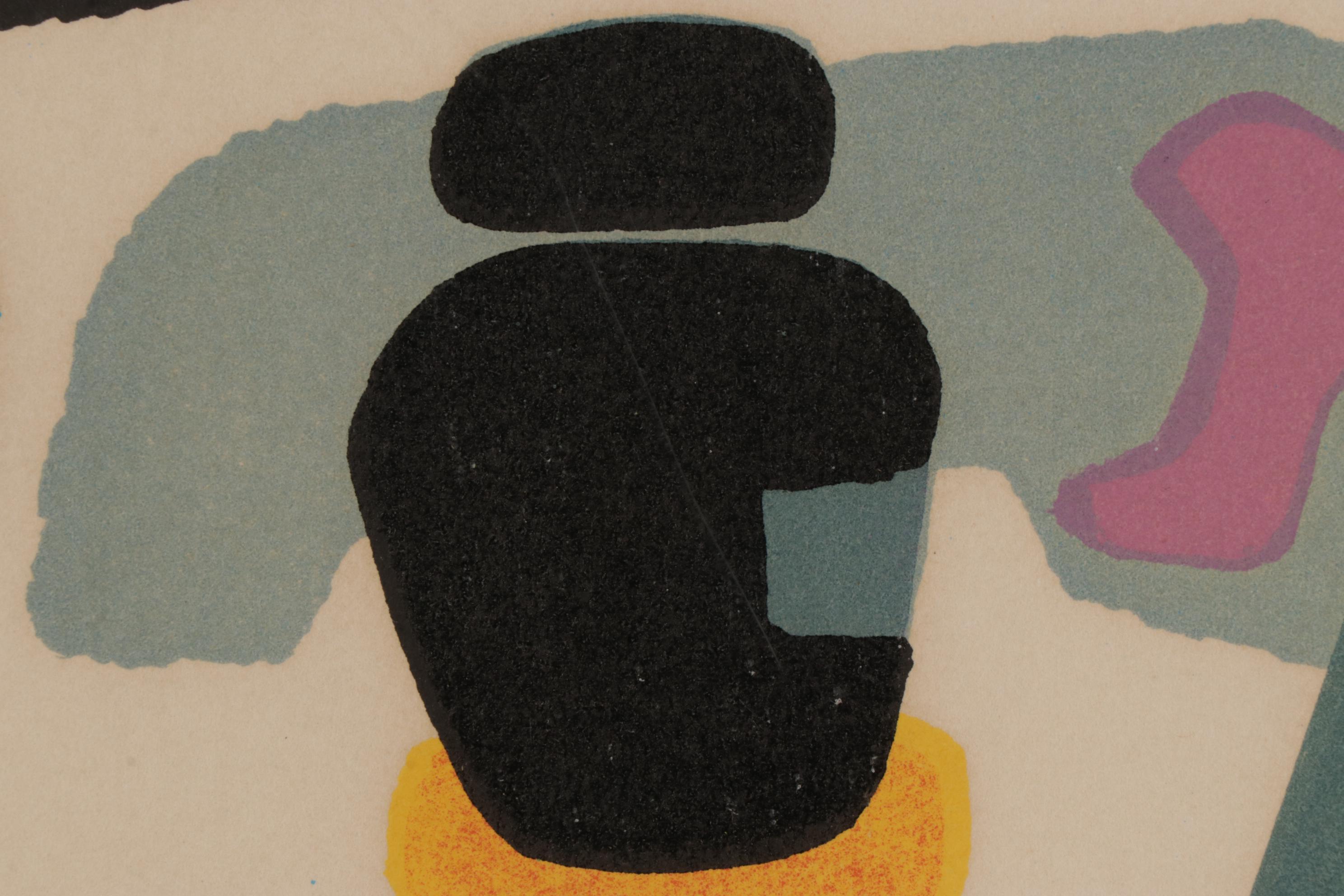 Antonio Guansé Brea Serigraph "Objets au Clair de Lune"