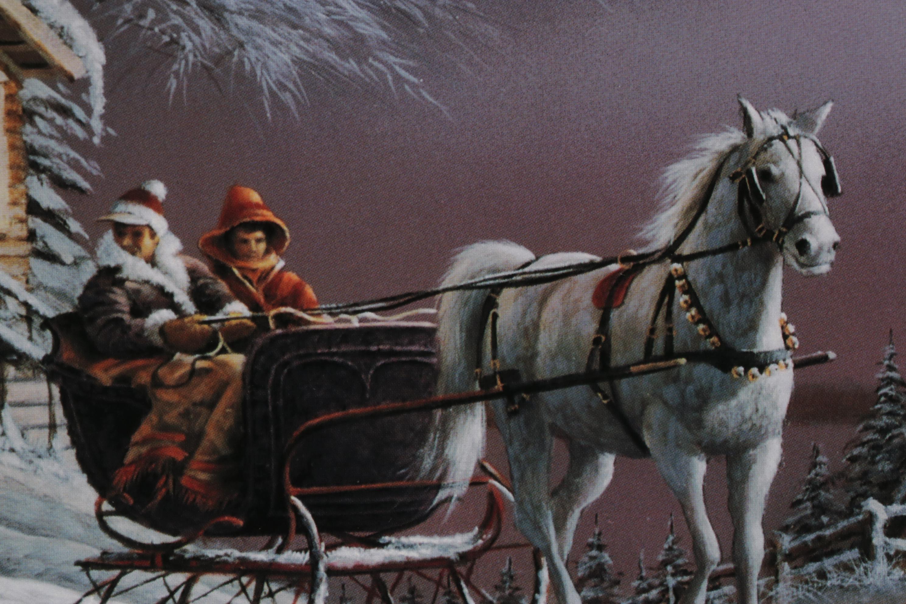 Terry Redlin Offset Lithograph "Winter Wonderland," 1992