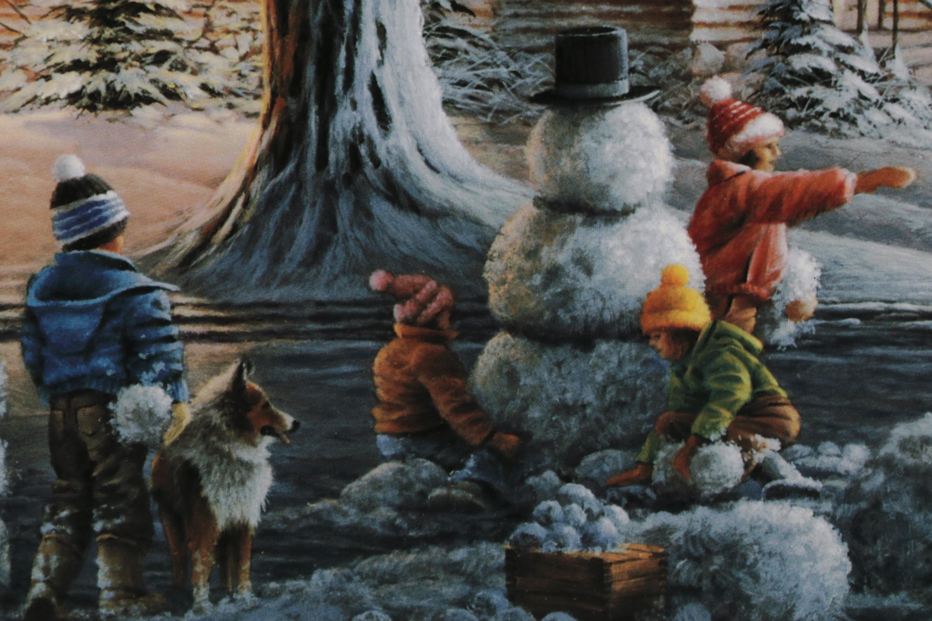 Terry Redlin Offset Lithograph "Winter Wonderland," 1992