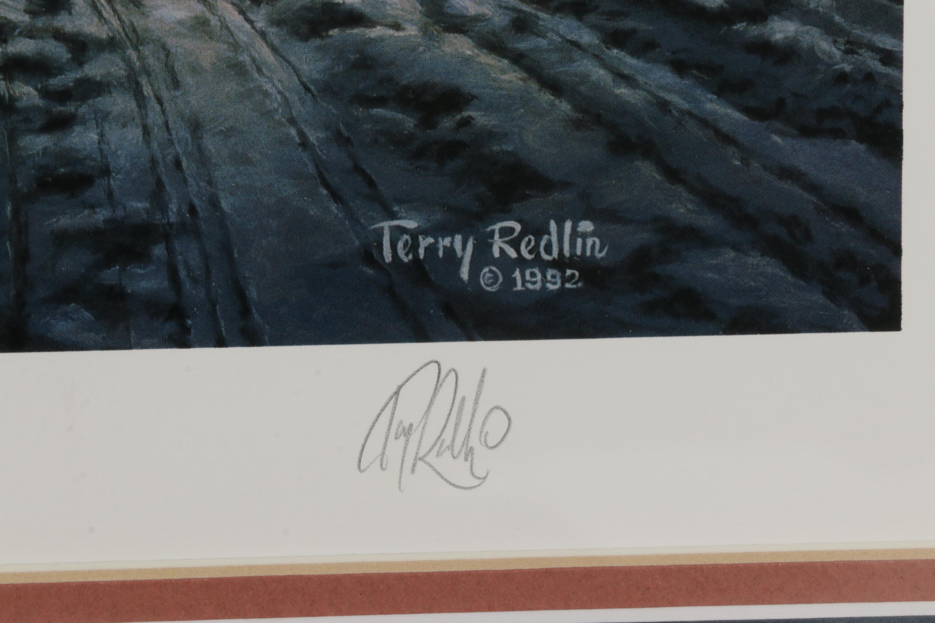 Terry Redlin Offset Lithograph "Winter Wonderland," 1992