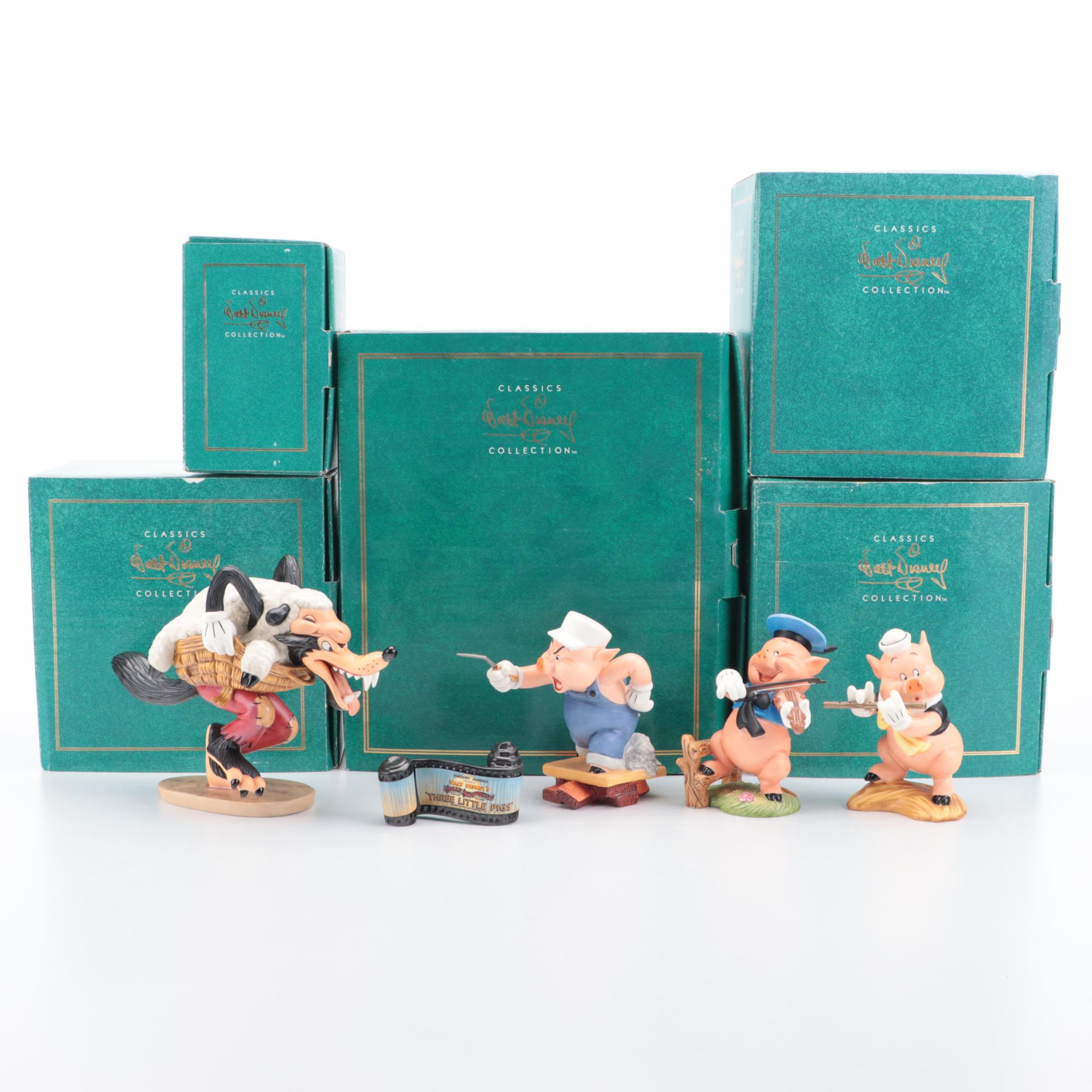 Walt Disney Classics Collection "Three Little Pigs" Figurines