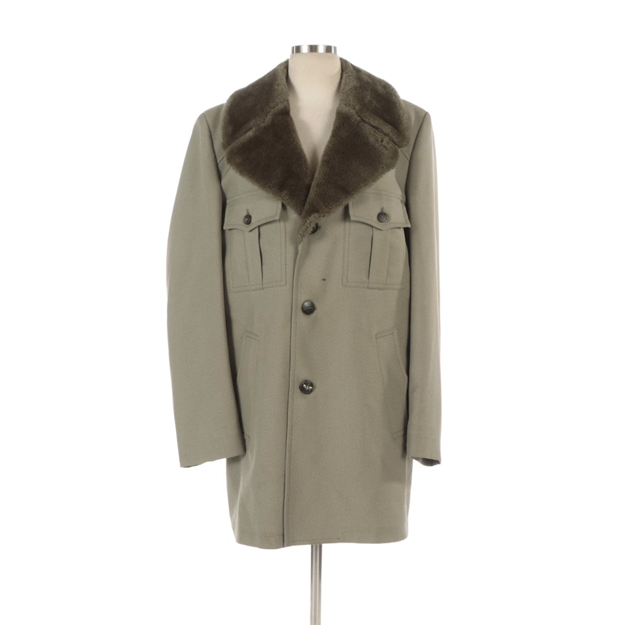 Men's London Fog Utilitarian Style Overcoat