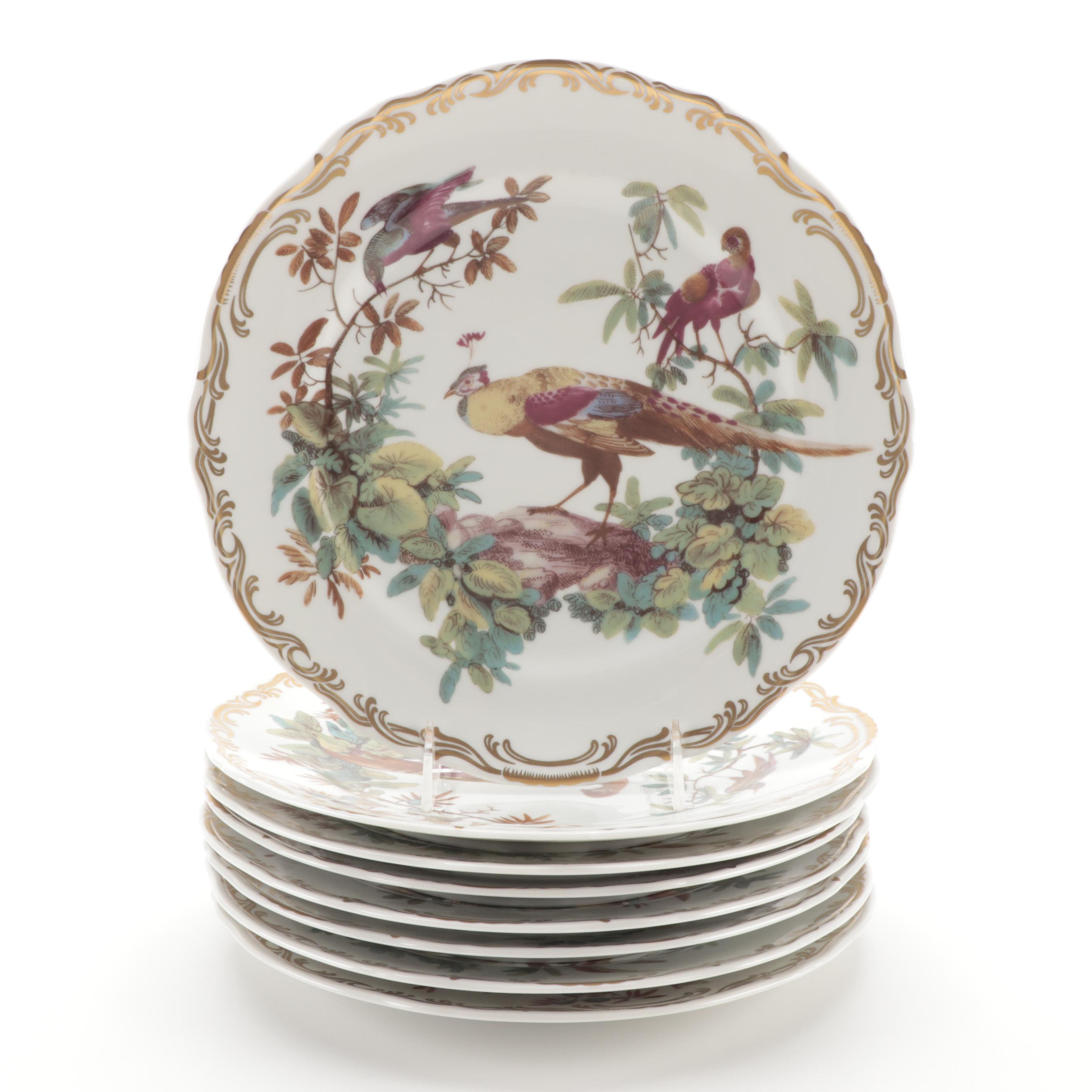 Andrea by Sadek "Exotic Birds" Porcelain Dinner Plates