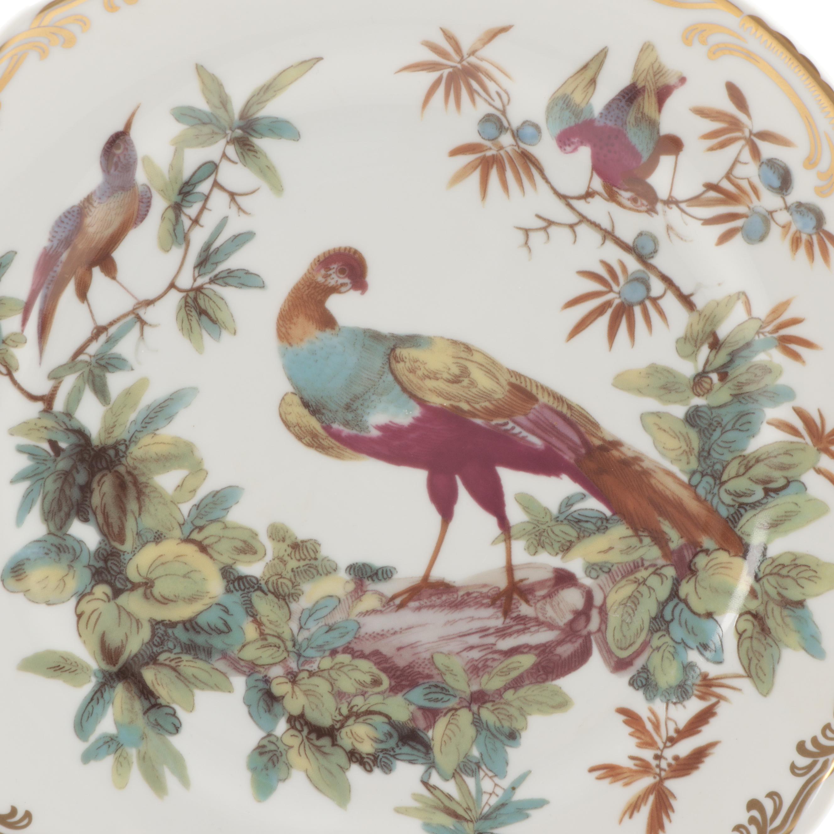 Andrea by Sadek "Exotic Birds" Porcelain Dinner Plates