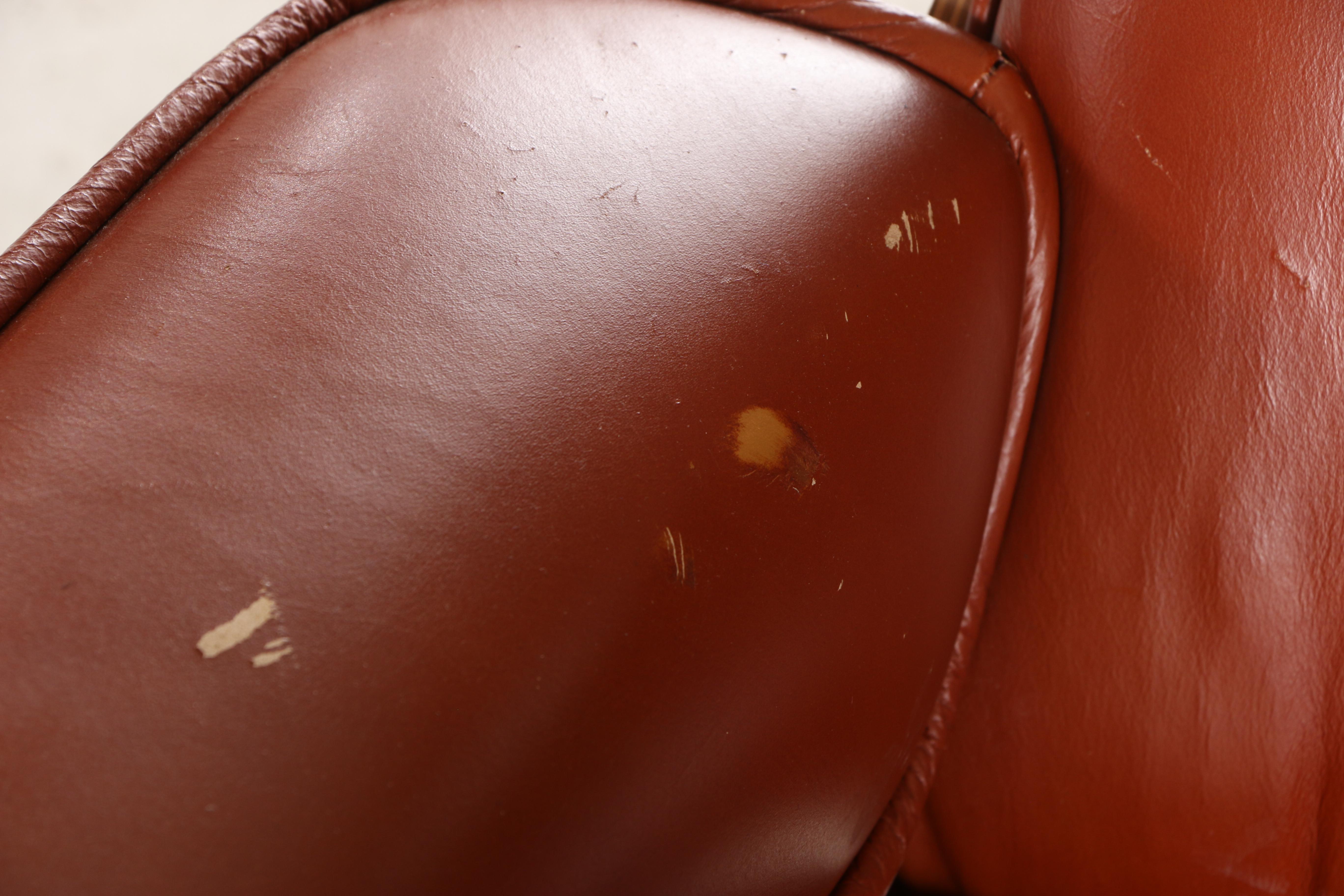 Charlton Company Mid Century Modern Walnut Eames Style Lounge Chair and Ottoman