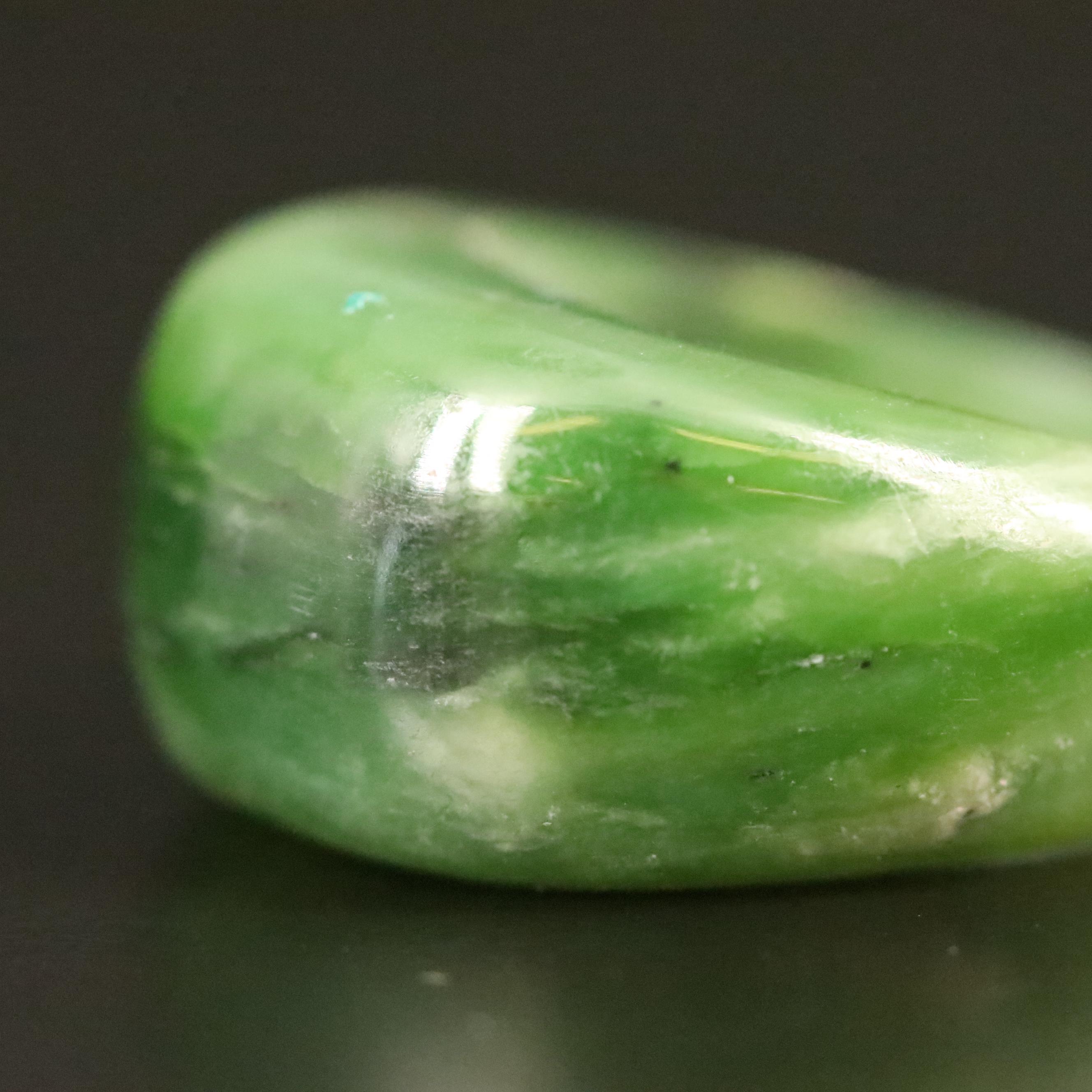 Nephrite Hololith Dome Ring