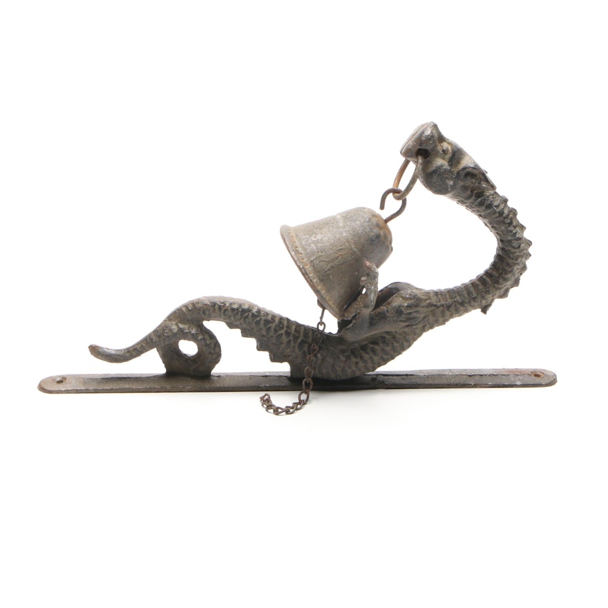 Metal Dragon Wall Mounted Bell