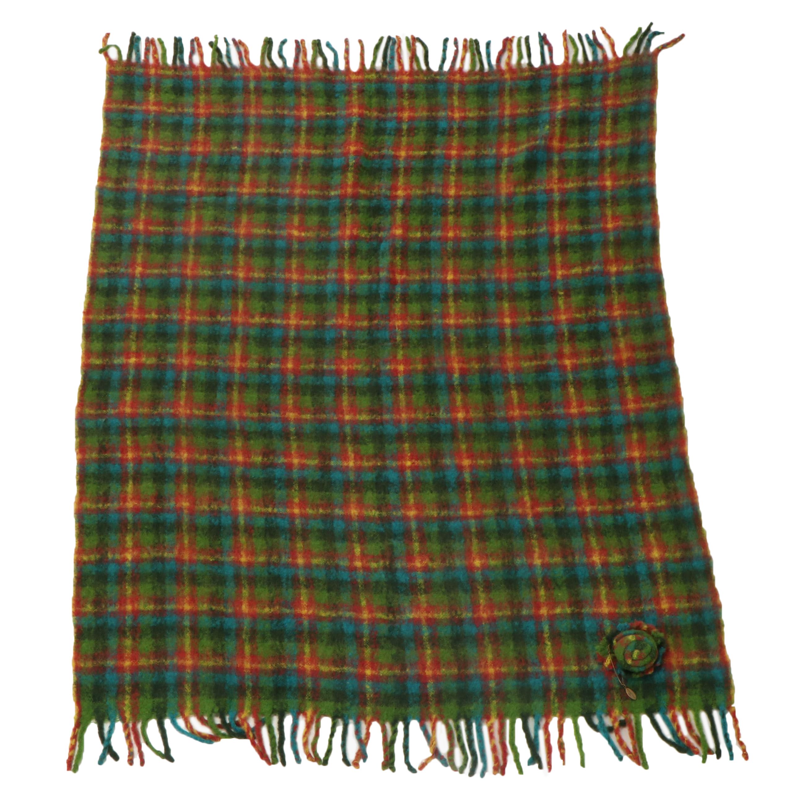 MacKenzie-Childs Woven Tartan Throw Blanket