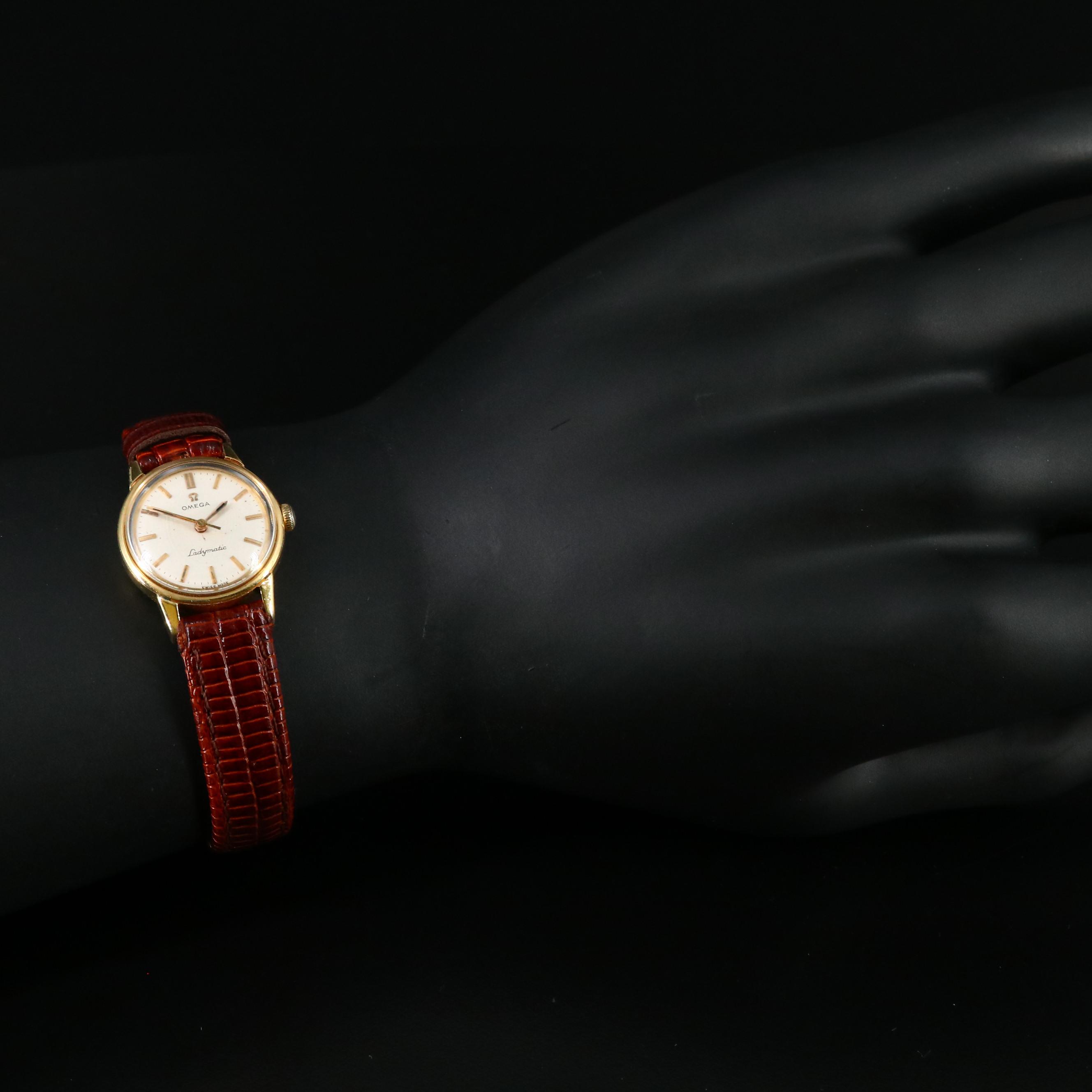 18K Omega Ladymatic Automatic Watch
