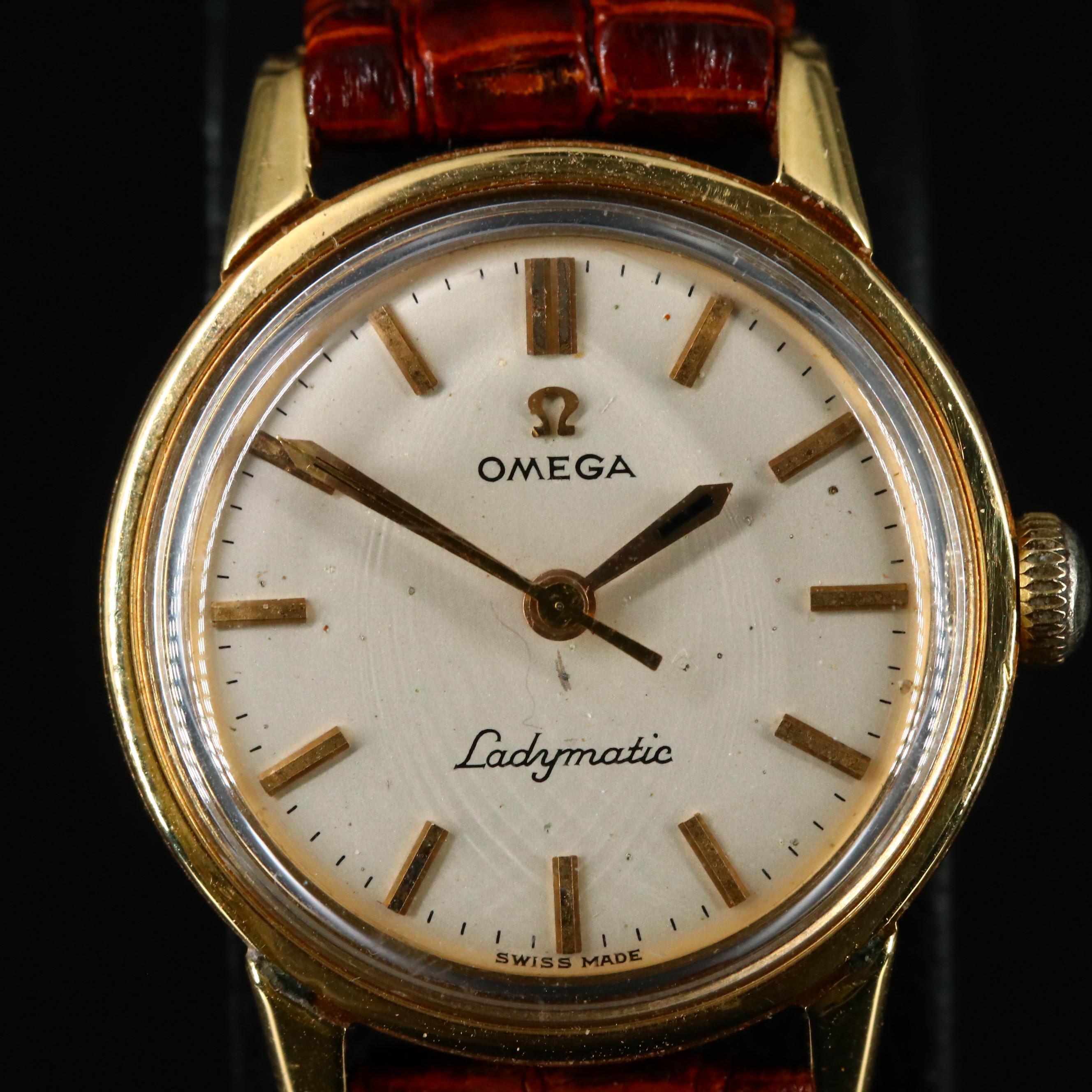 18K Omega Ladymatic Automatic Watch