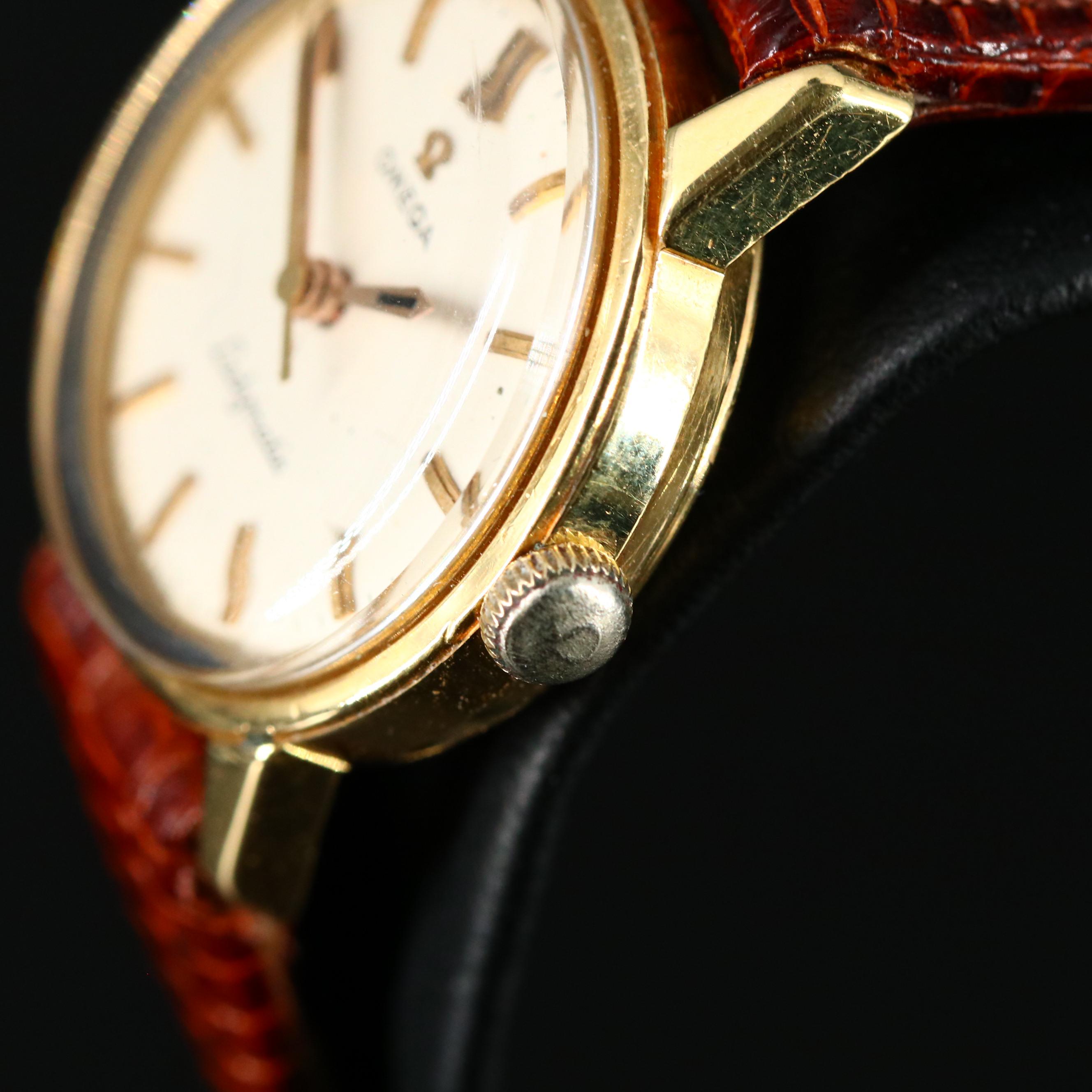 18K Omega Ladymatic Automatic Watch