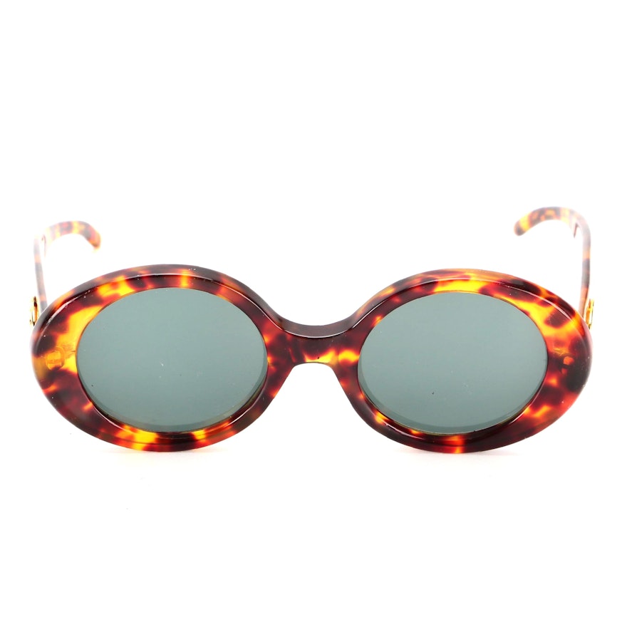 Gucci GG 2410/S Round Prescription Sunglasses in Tortoise