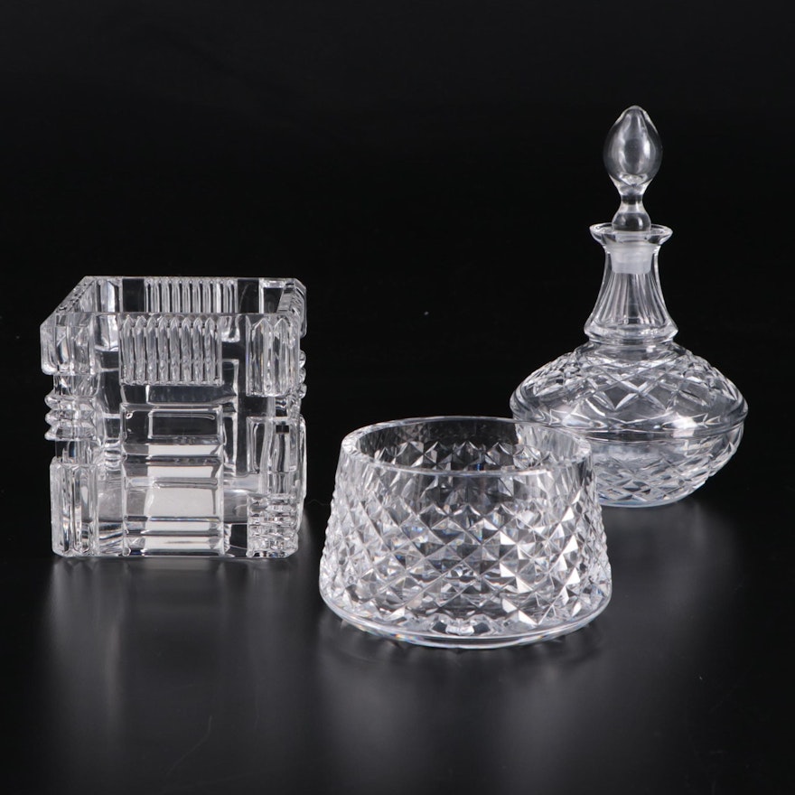 Marquis by Waterford "Cubist" Votive Candle Holder and Other Waterford Crystal