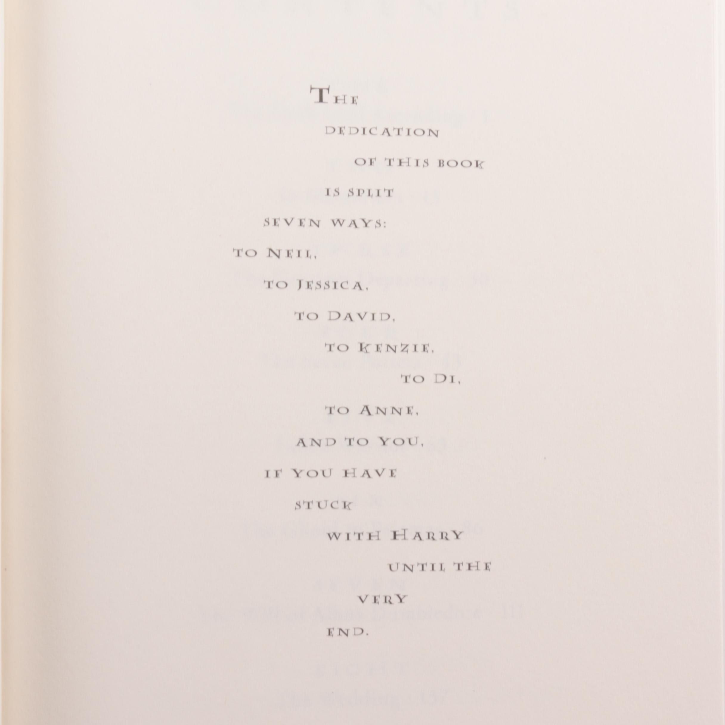 First American Edition "Harry Potter" Partial Set by J. K. Rowling, 2003–2007