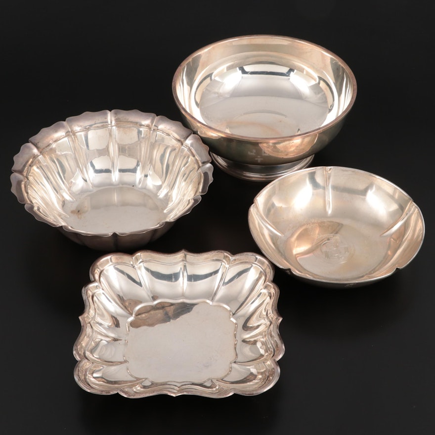 Reed and Barton, Randahl, and Gorham Sterling Silver Serving Bowls