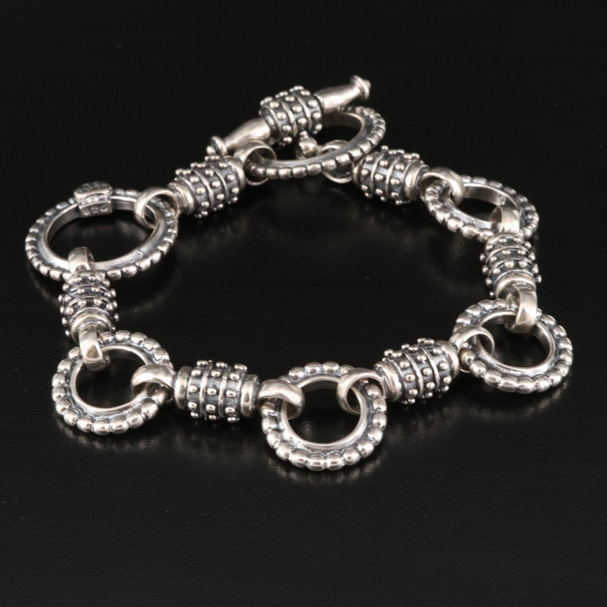Sterling Fancy Link Bracelet
