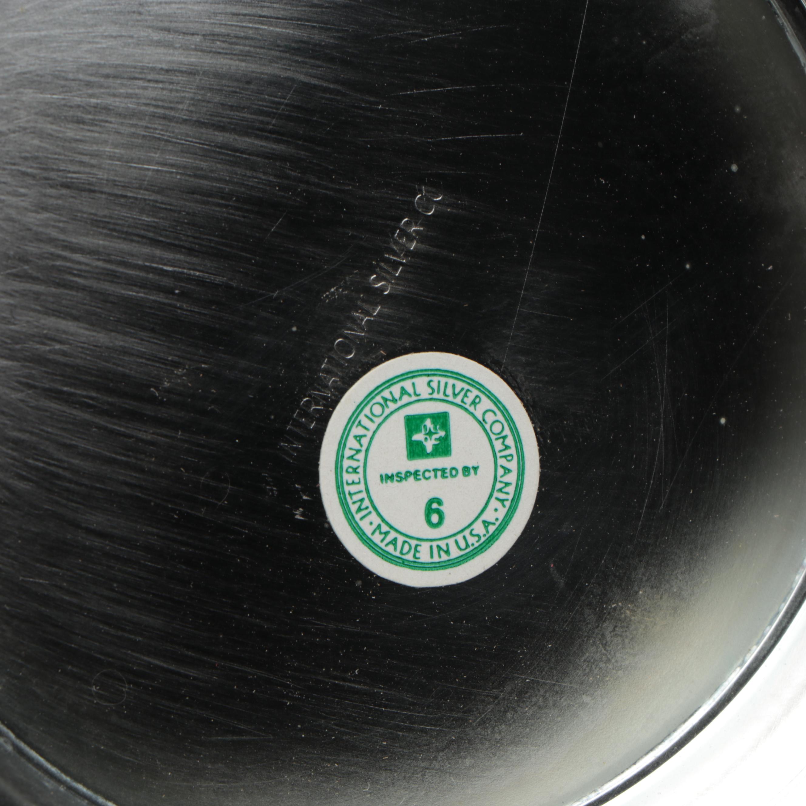 Leonard and International Silver Plate Serving Trays, Cocktail Trays and Bowls