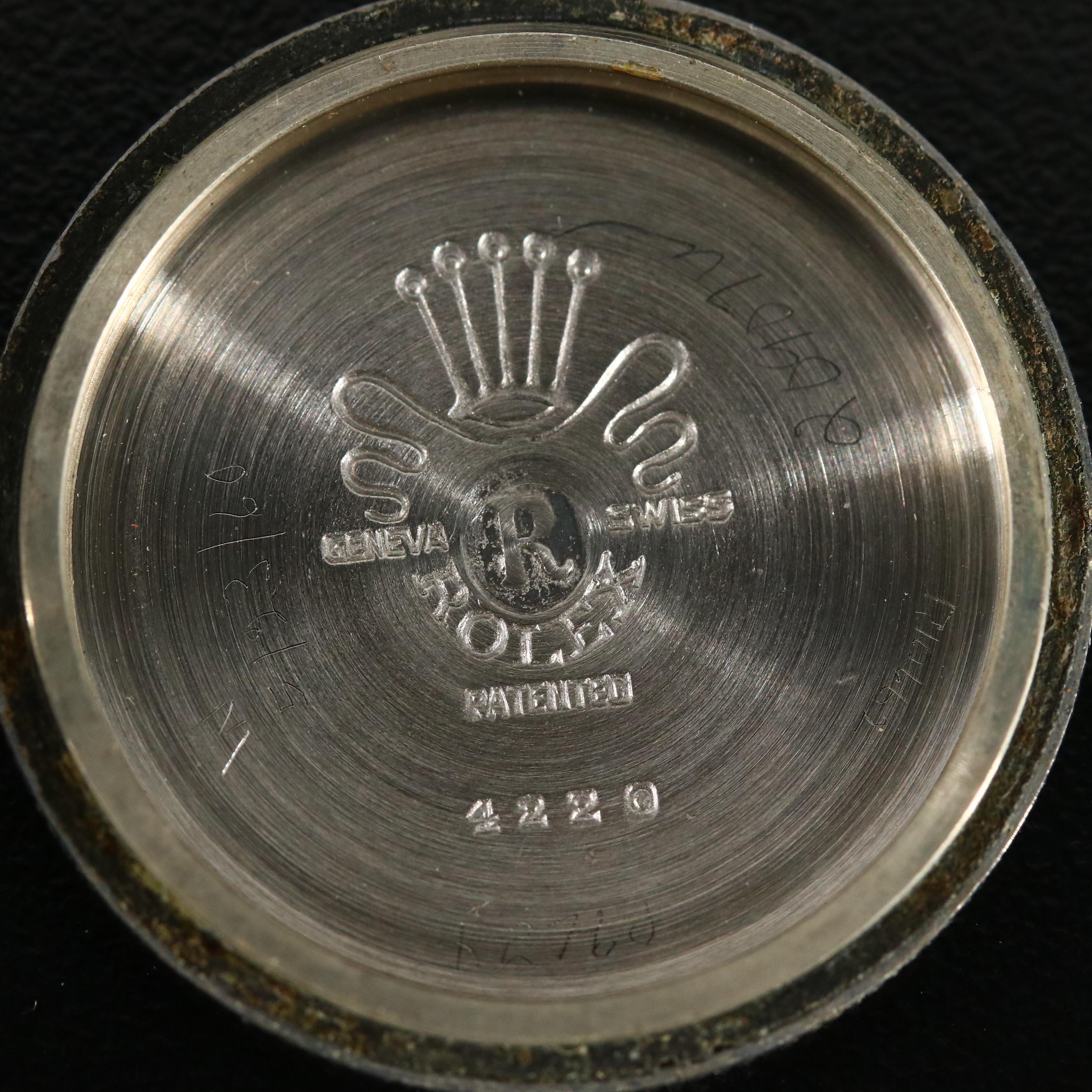 1946 Rolex Oyster Speedking Stainless Steel Stem Wind Watch