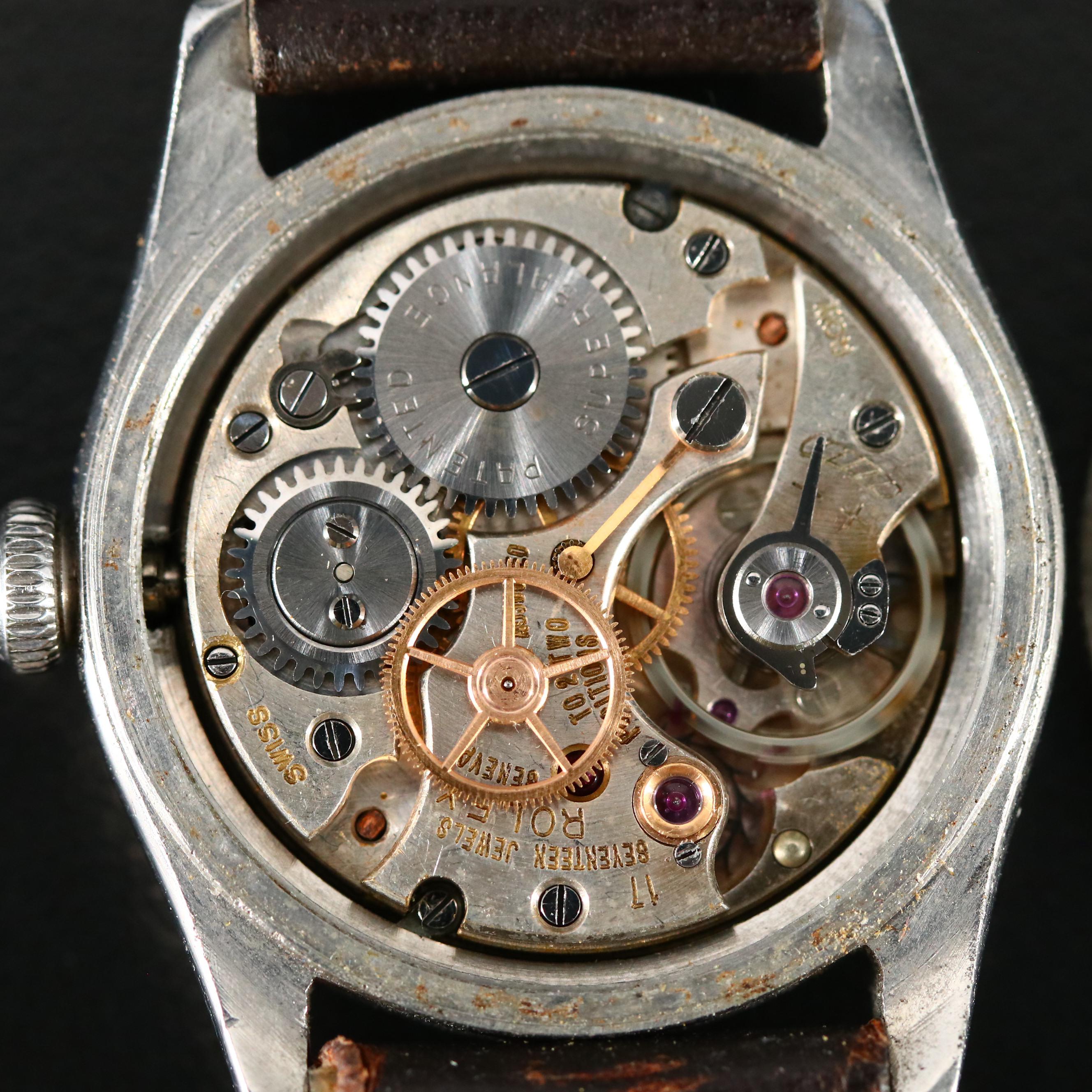 1946 Rolex Oyster Speedking Stainless Steel Stem Wind Watch