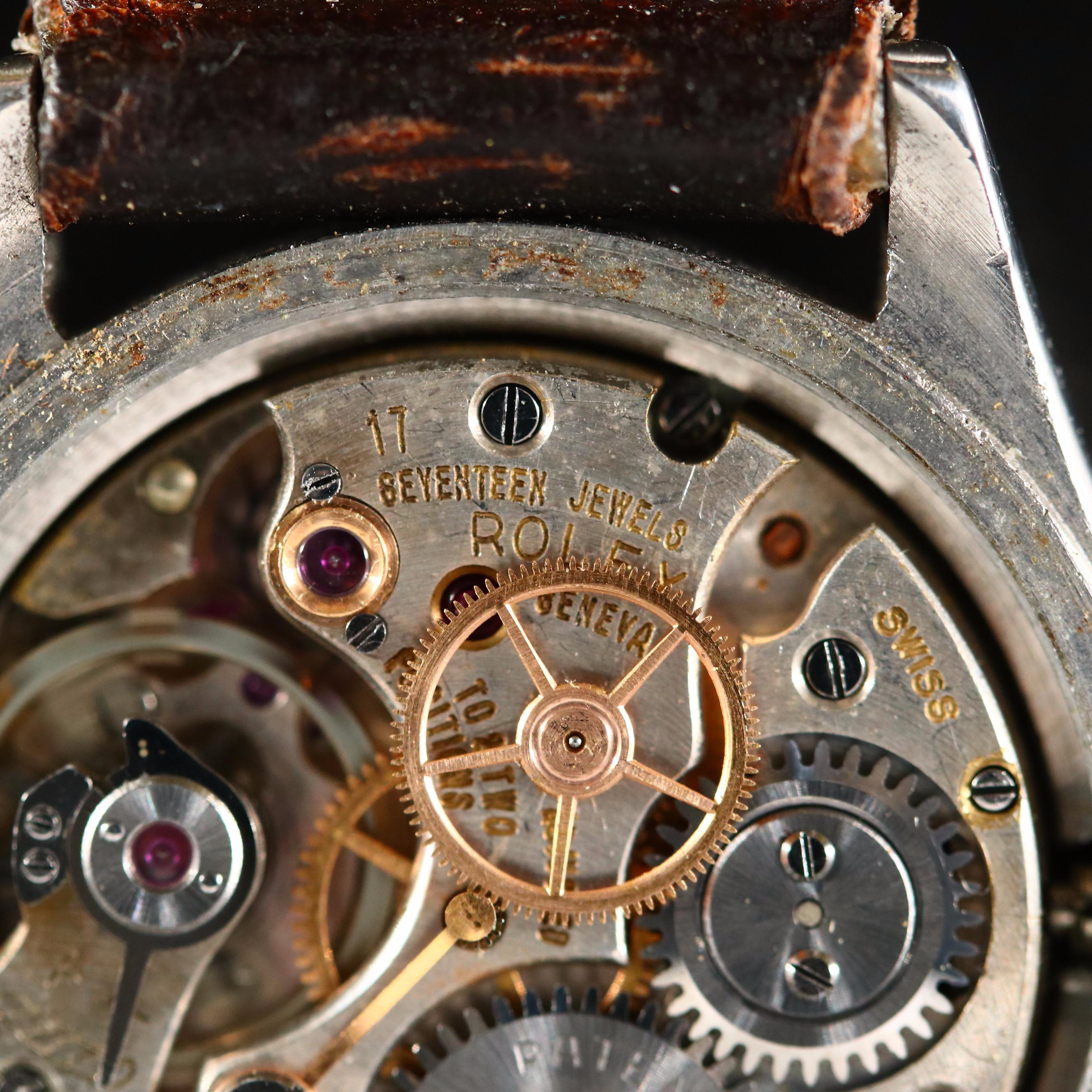 1946 Rolex Oyster Speedking Stainless Steel Stem Wind Watch