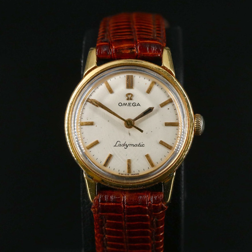 18K Omega Ladymatic Automatic Wristwatch