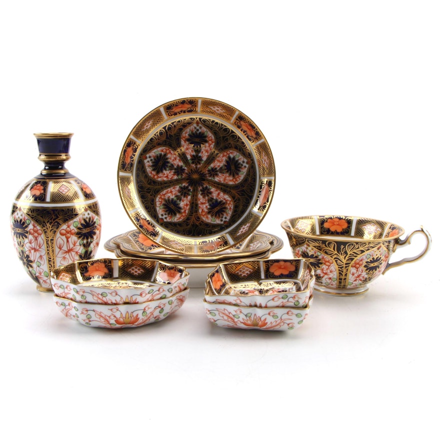 Royal Crown Derby "Old Imari" Porcelain Serveware and Table Accessories