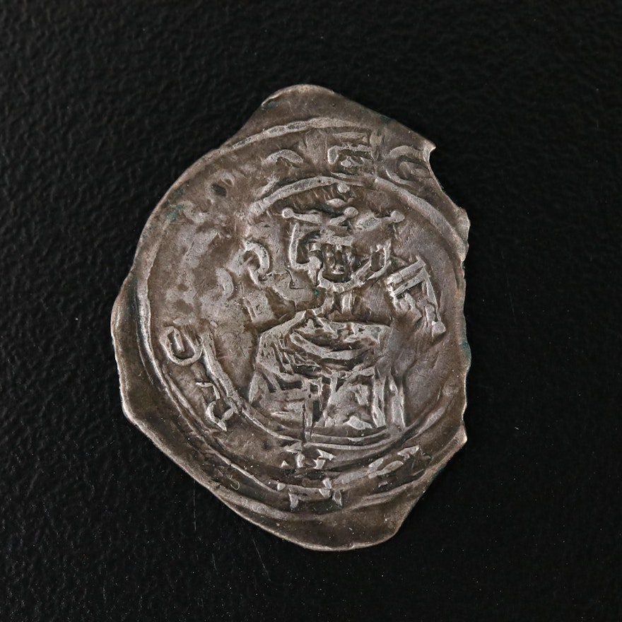Bishopric of Salzburg 1-Pfennig Silver Coin of Eberhard II, 13th Century