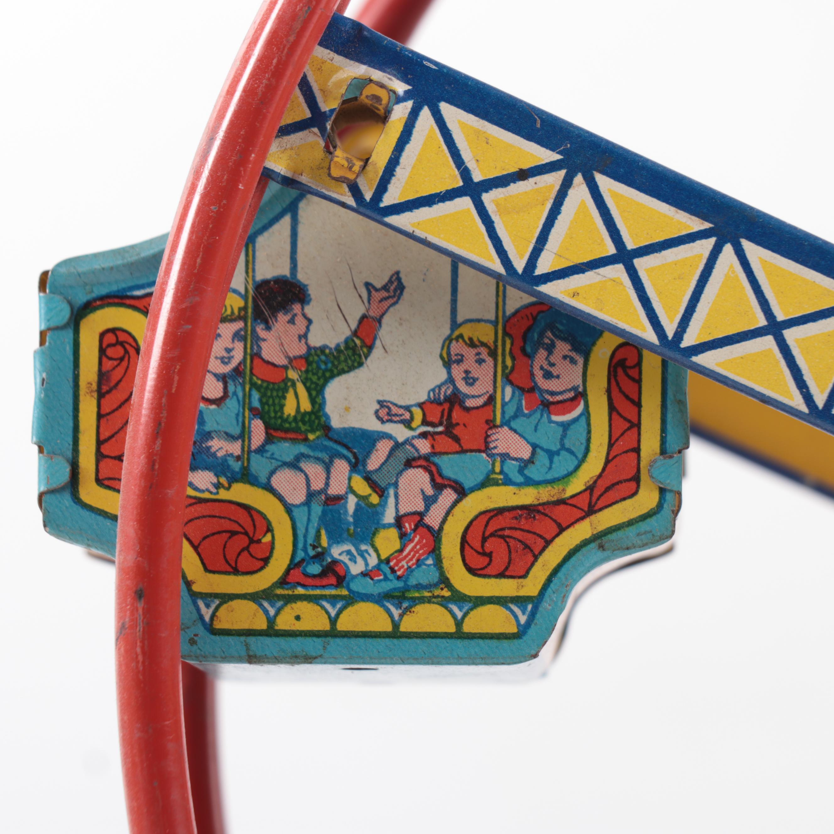 J. Chein & Co. "Disneyland Ferris Wheel" Tin Lithograph Windup Toy, 1950s