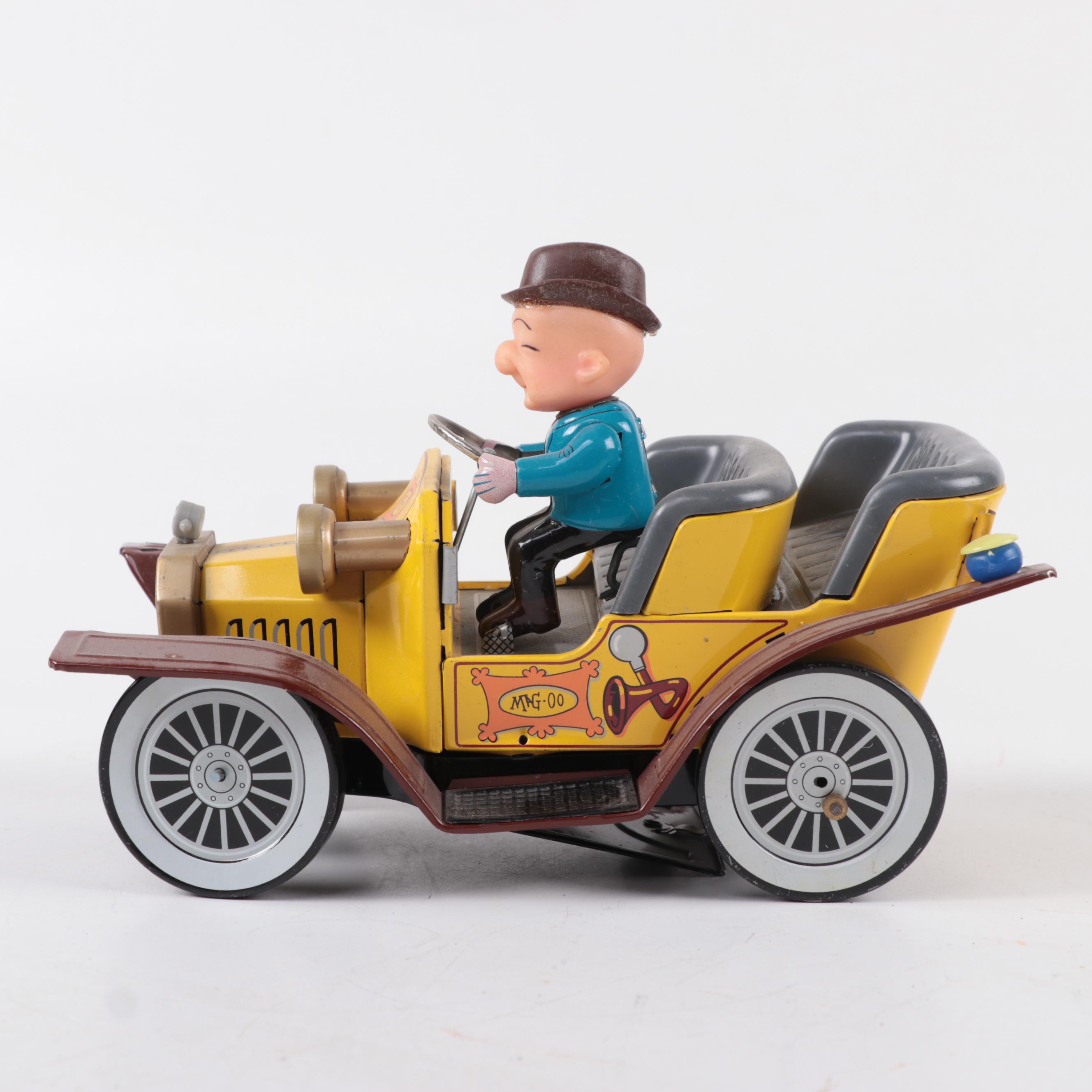 Hubley  Mr. Magoo Battery Operated Tin Lithograph Car in Original Box, 1961