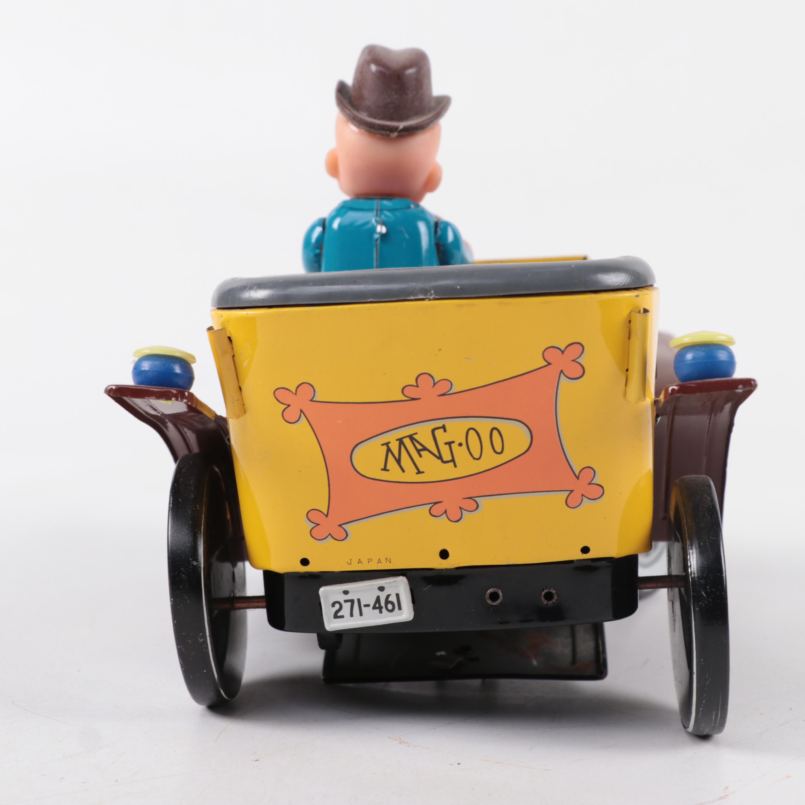 Hubley  Mr. Magoo Battery Operated Tin Lithograph Car in Original Box, 1961