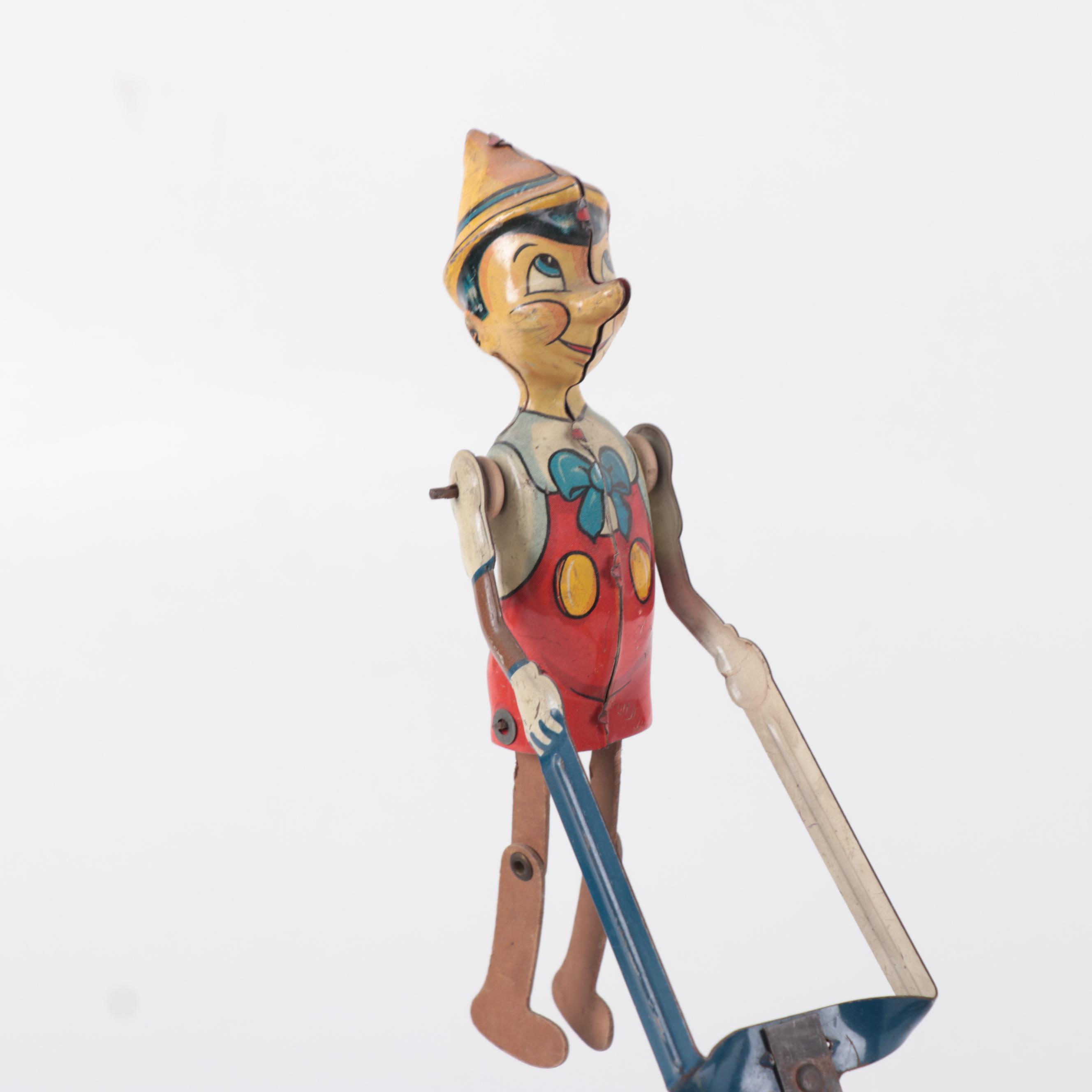 Marx Walt Disney Prod. Pinocchio "The Acrobat" Tin Lithograph Wind-Up Toy, 1939