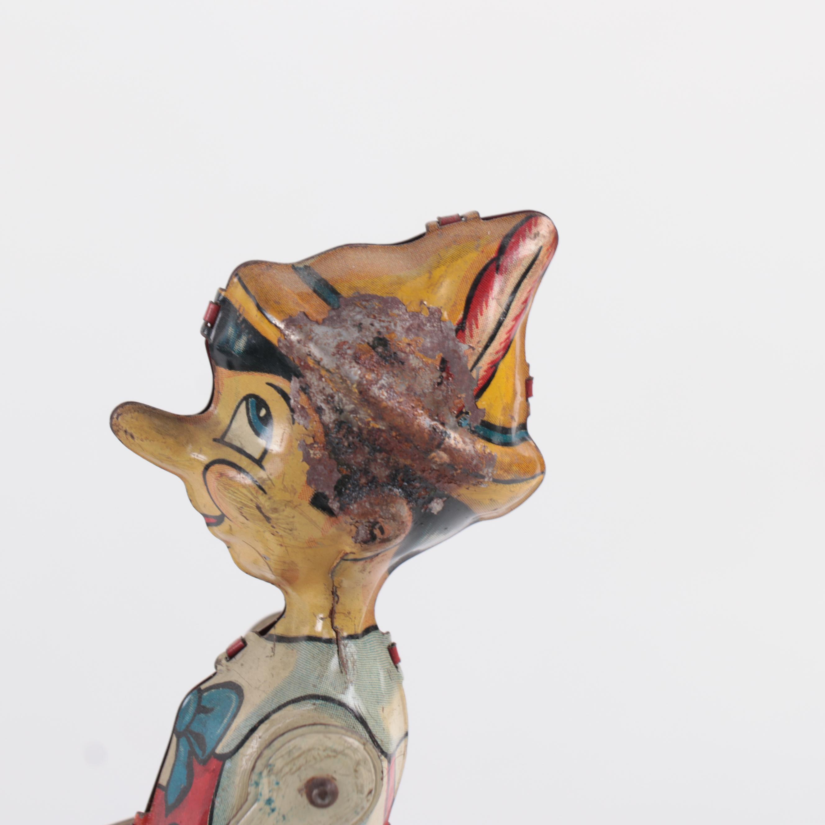 Marx Walt Disney Prod. Pinocchio "The Acrobat" Tin Lithograph Wind-Up Toy, 1939