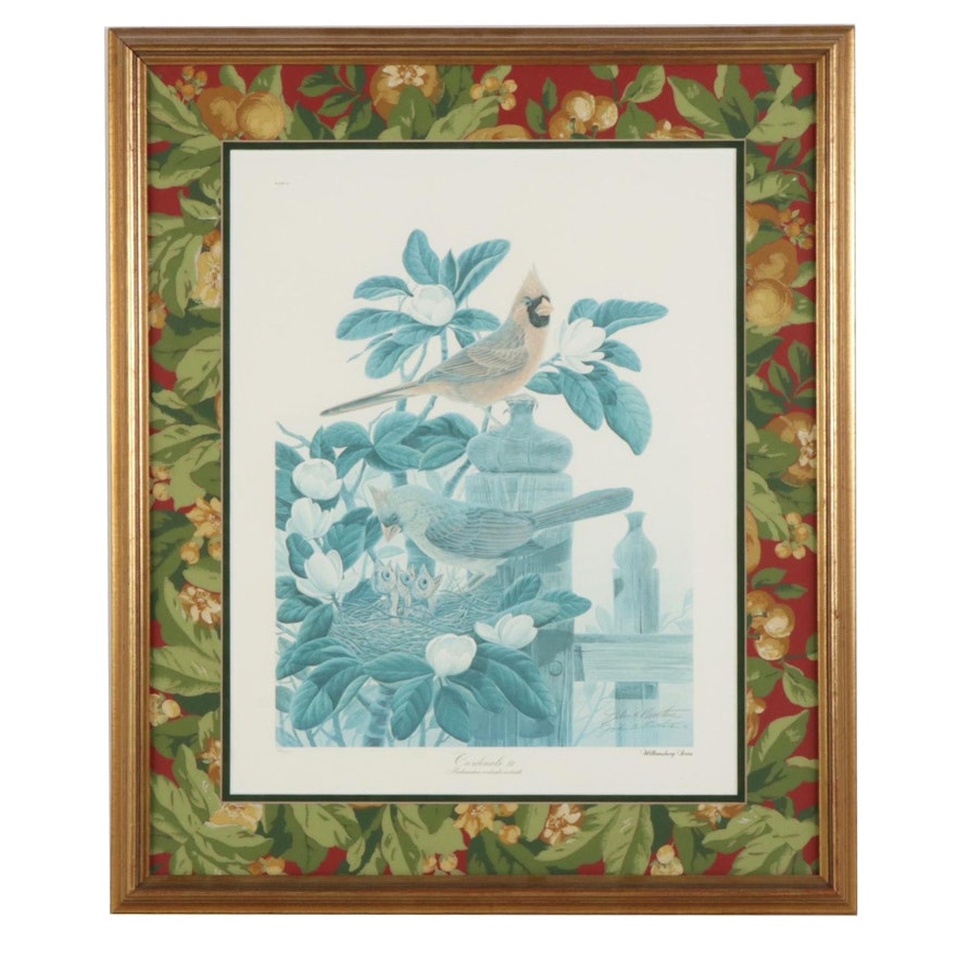 John A. Ruthven Offset Lithograph "Cardinals III," Circa 2000