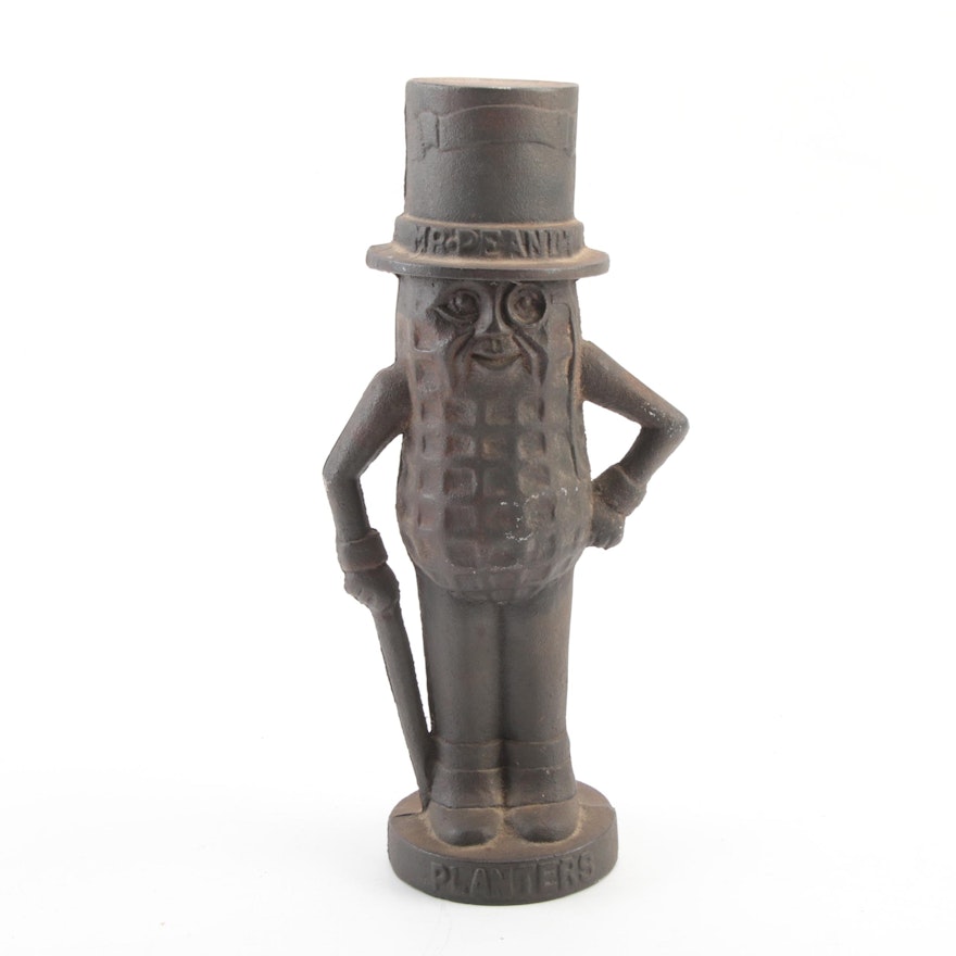 Cast Iron Planters "Mr. Peanut" Coin Bank