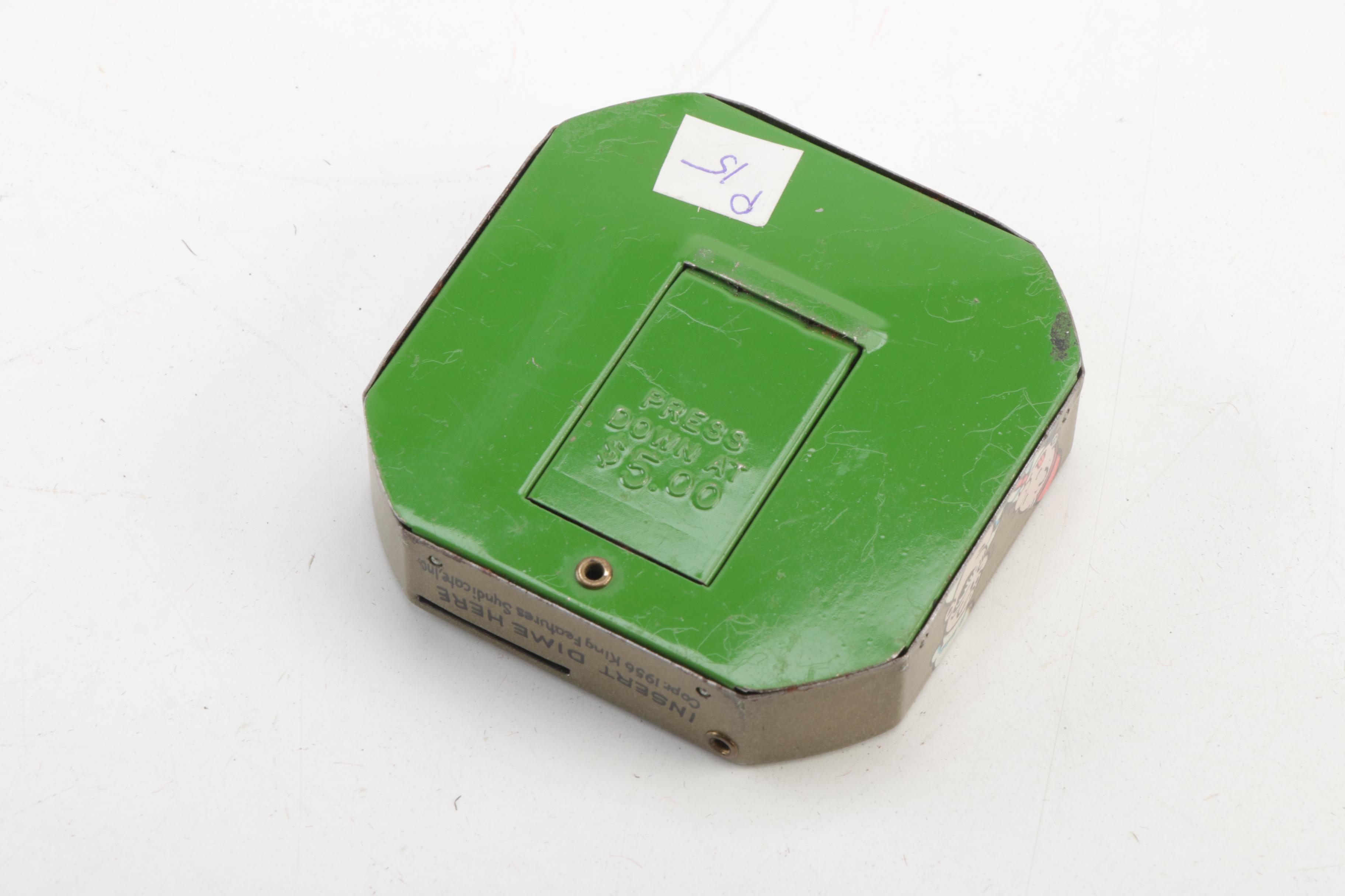 J. Chein & Co. "Popeye" Tin Lithograph Wind-Up Toys and Dime Bank, 1932 and 1956