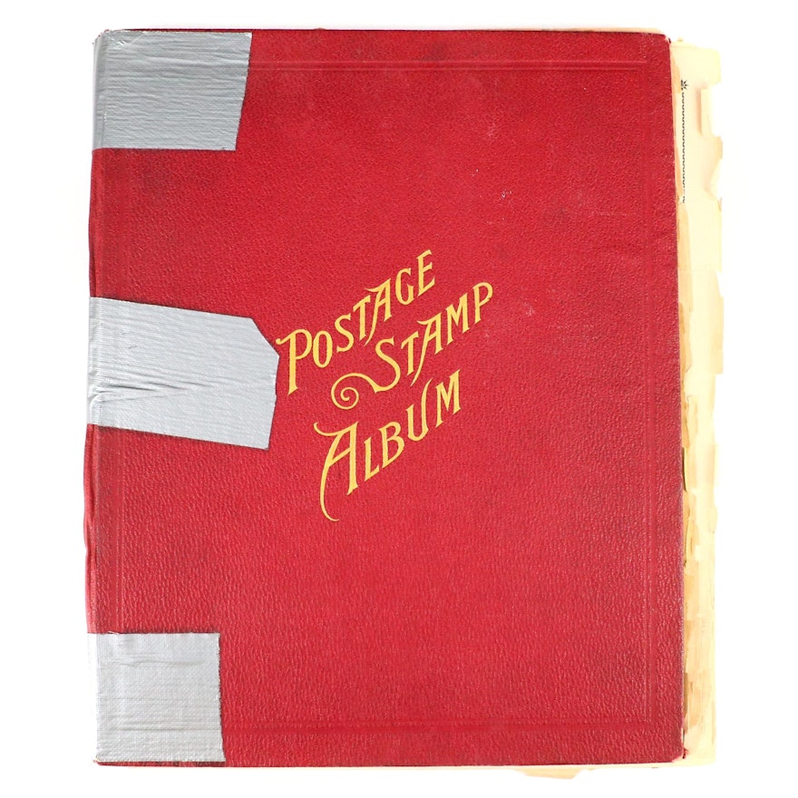 Vintage World Postage Stamp Album