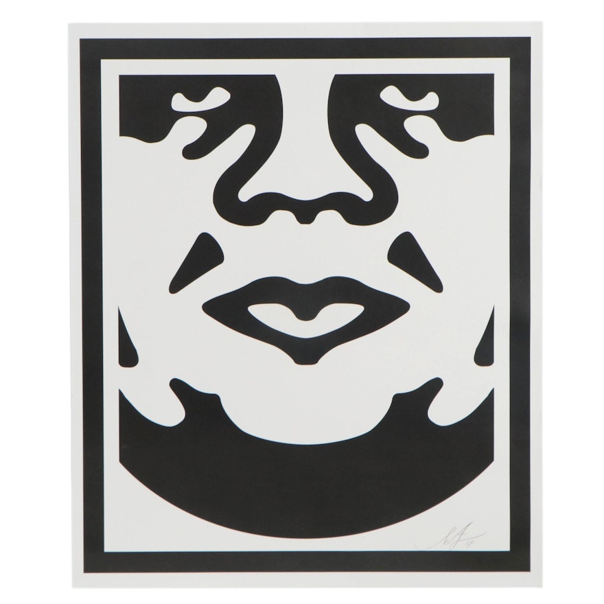 Shepard Fairey Offset Print "Obey Face," 2018