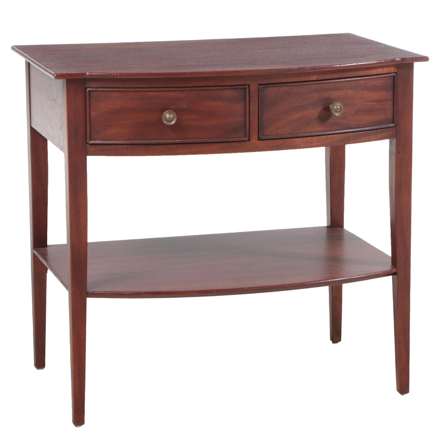 Wright Table Company Federal Style Mahogany Two-Tier Side Table