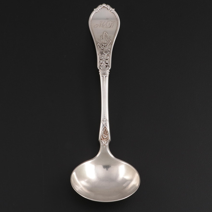 Charles Hale American Coin Silver Cream Ladle, Late 19th Century